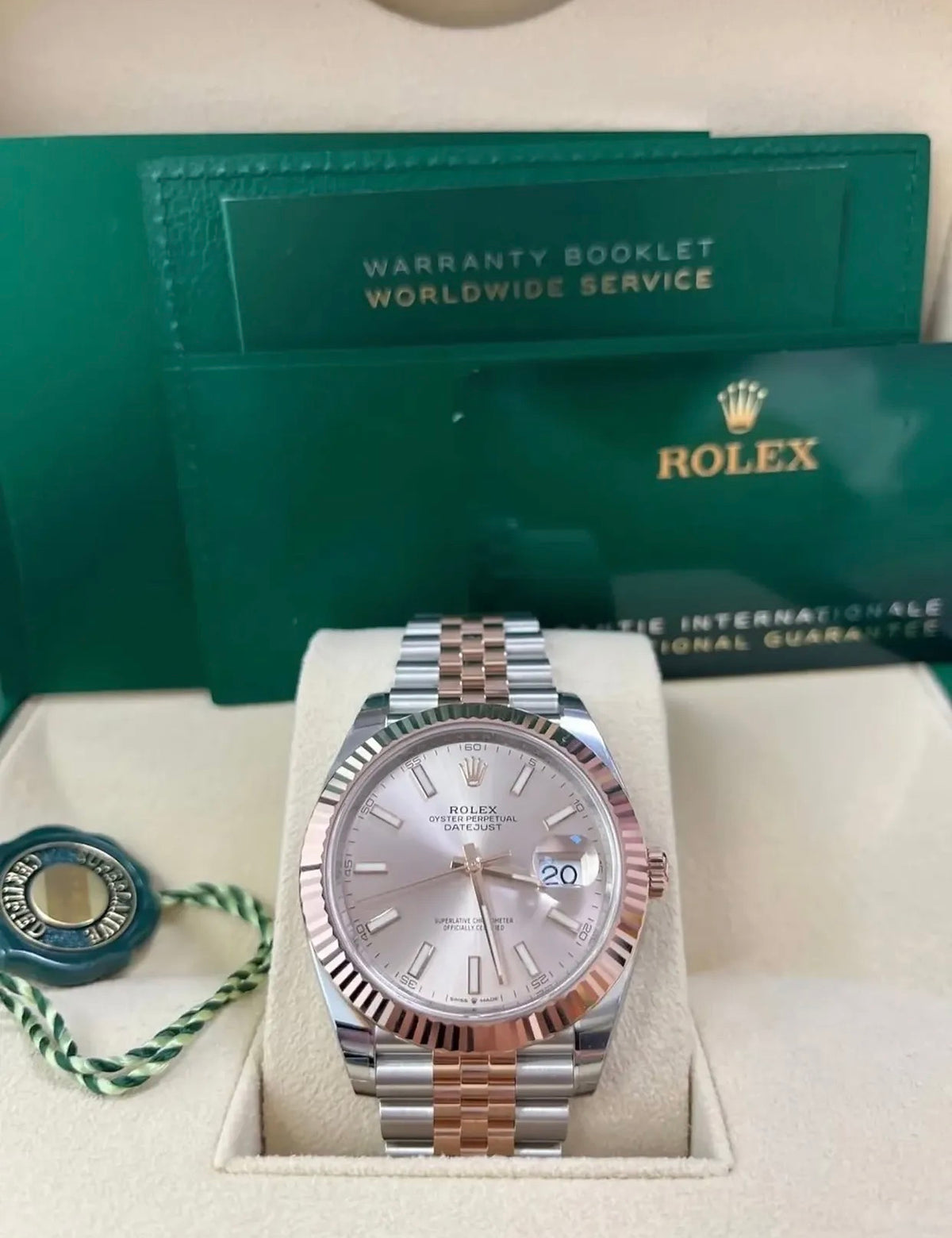 ROLEX DATEJUST JUBILEE STEEL & GOLD SILVER DIAL