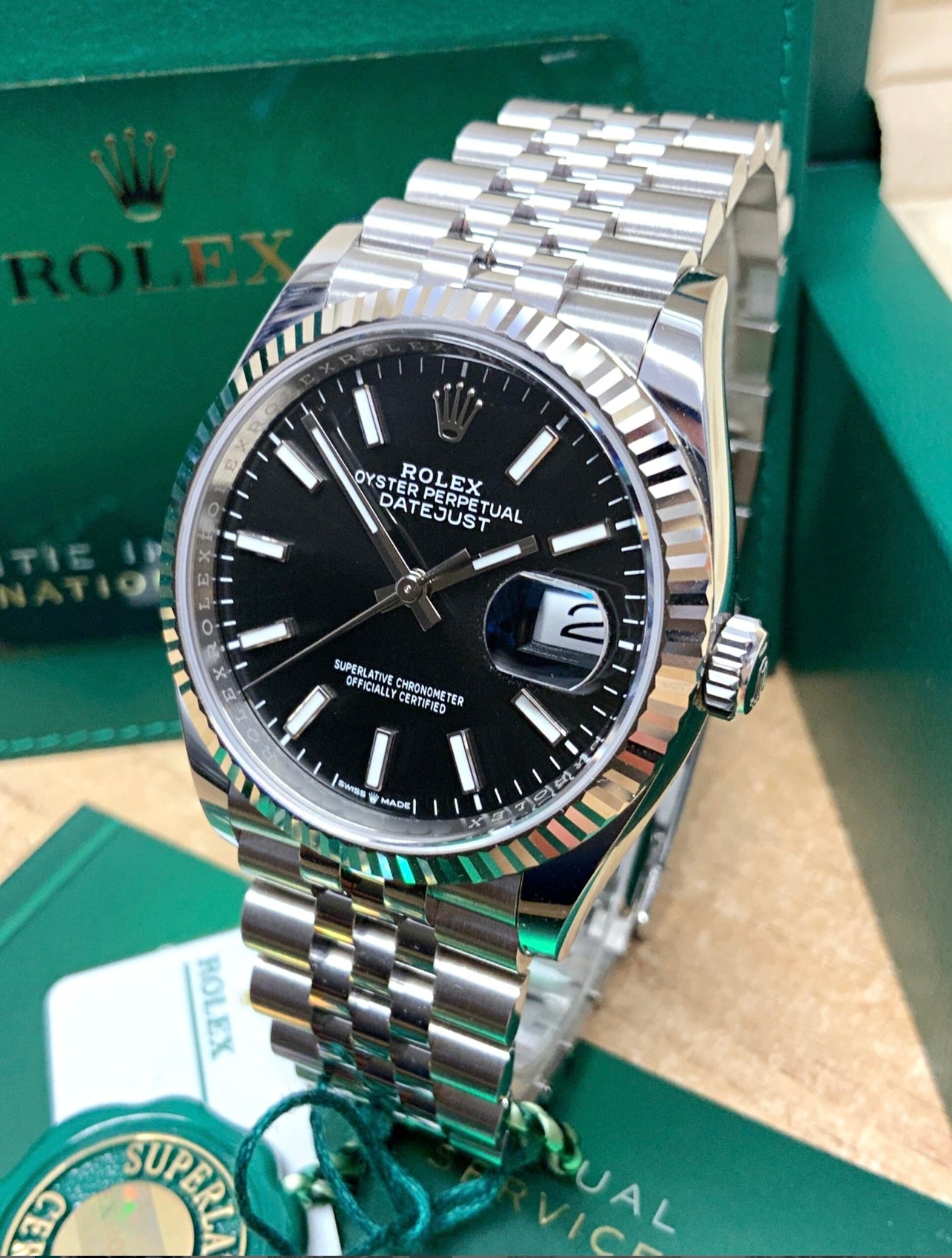 ROLEX DATEJUST JUBILÈE BLACK