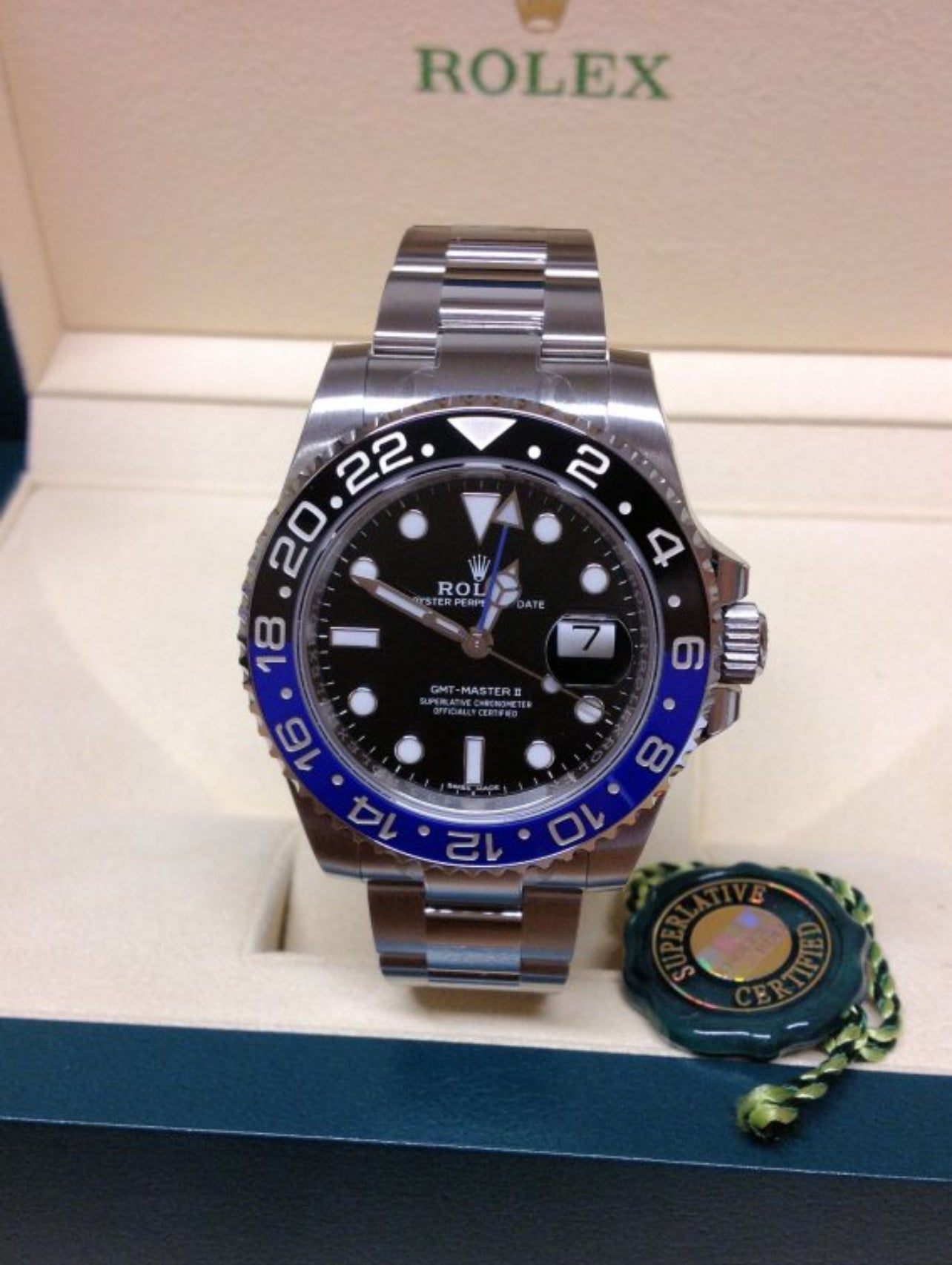 ROLEX GMT MASTER II BATMAN