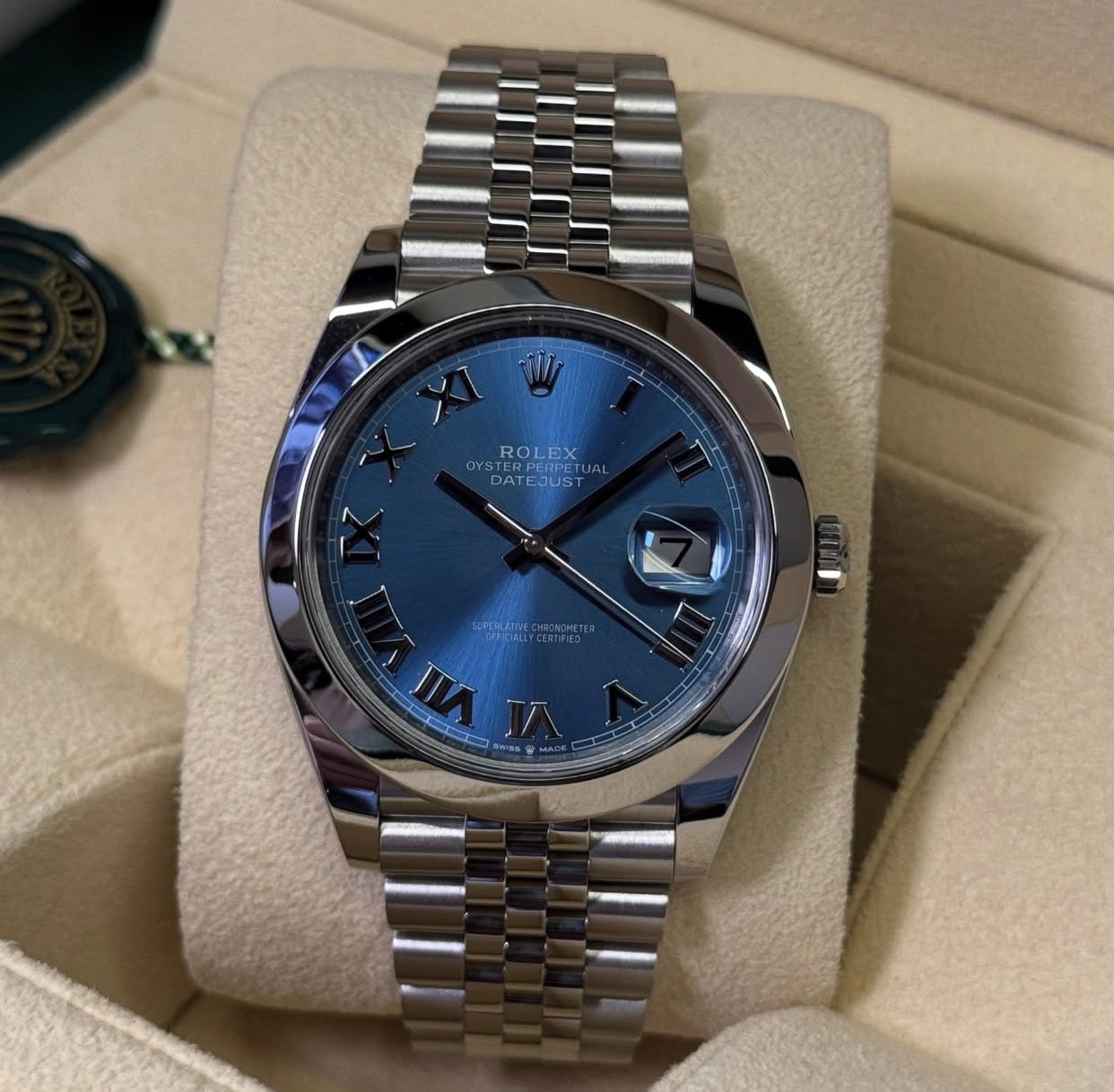 ROLEX DATEJUST JUBILEE OCEAN BLU ROMAN