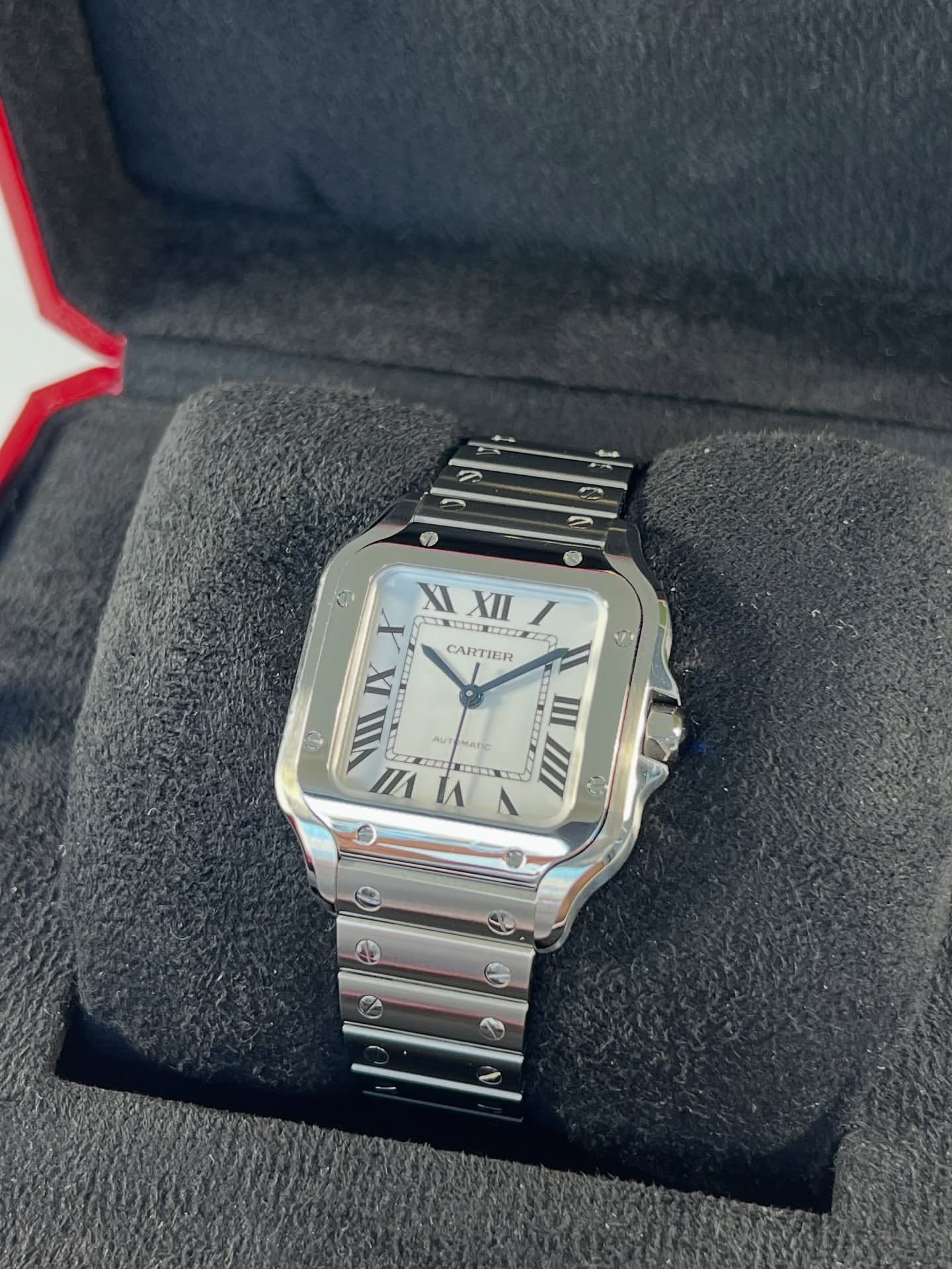 CARTIER SANTOS WHITE DIAL