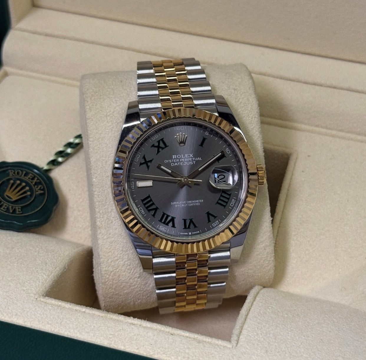 ROLEX DATEJUST JUBILÈE WIMBLEDON "TWO TONE"