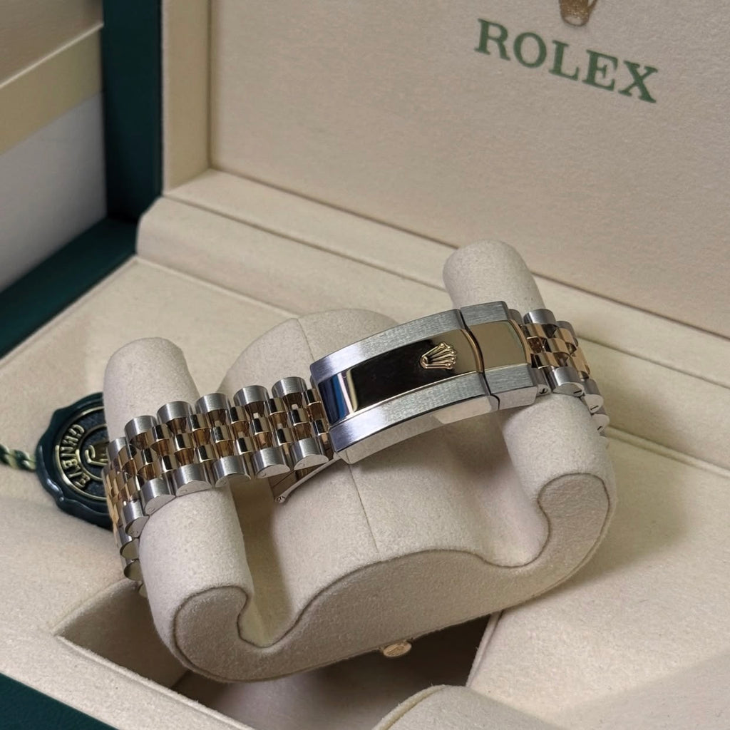 ROLEX DATEJUST JUBILÈE ORO ACC. ROMAN GREEN