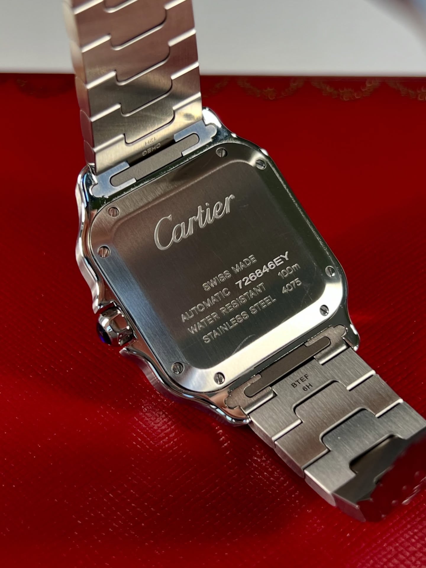 CARTIER SANTOS WHITE DIAL