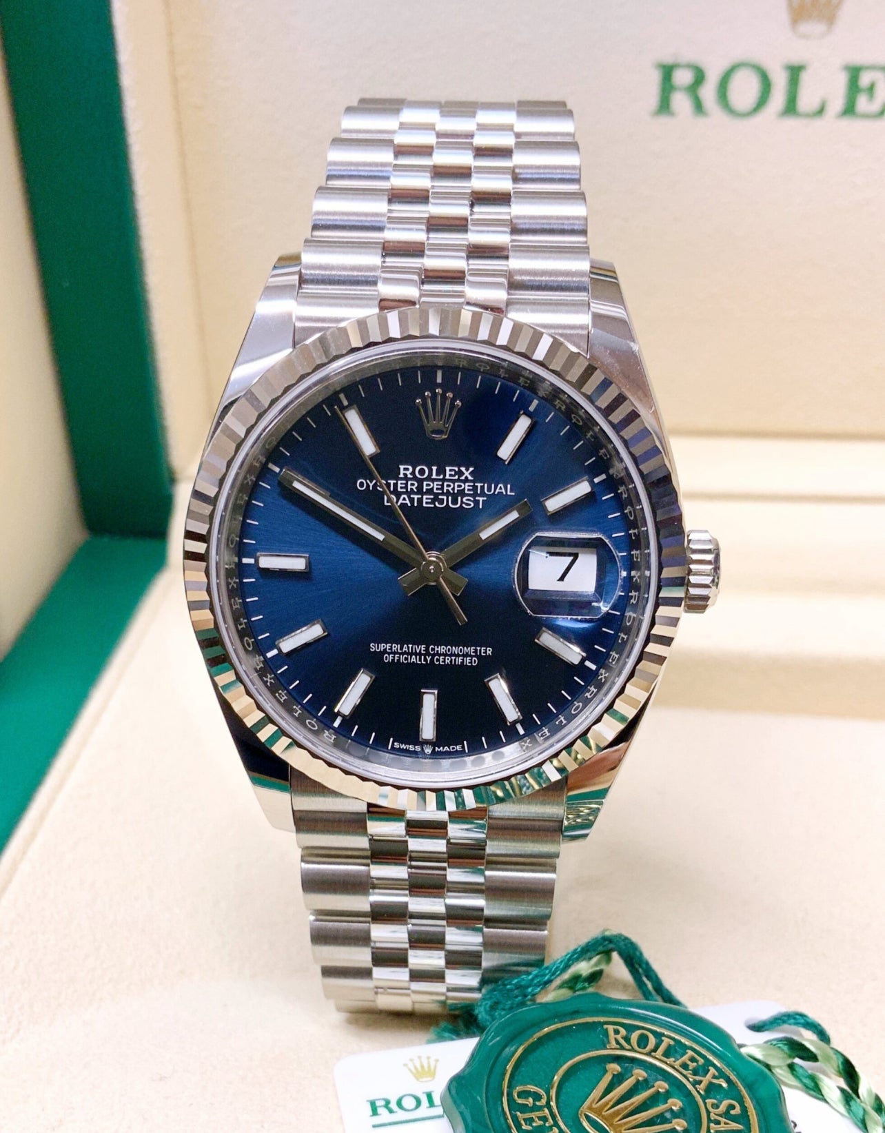 ROLEX DATEJUST JUBILEE OCEAN BLUE