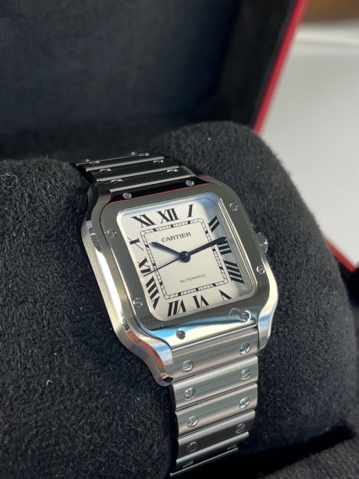 CARTIER SANTOS WHITE DIAL