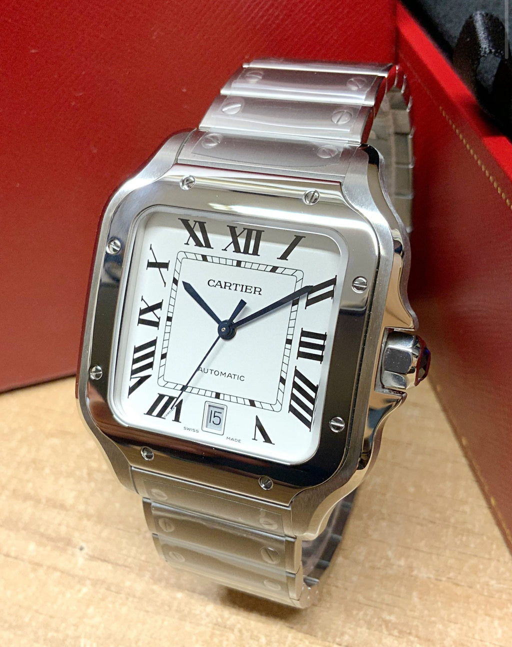 CARTIER SANTOS WHITE DIAL