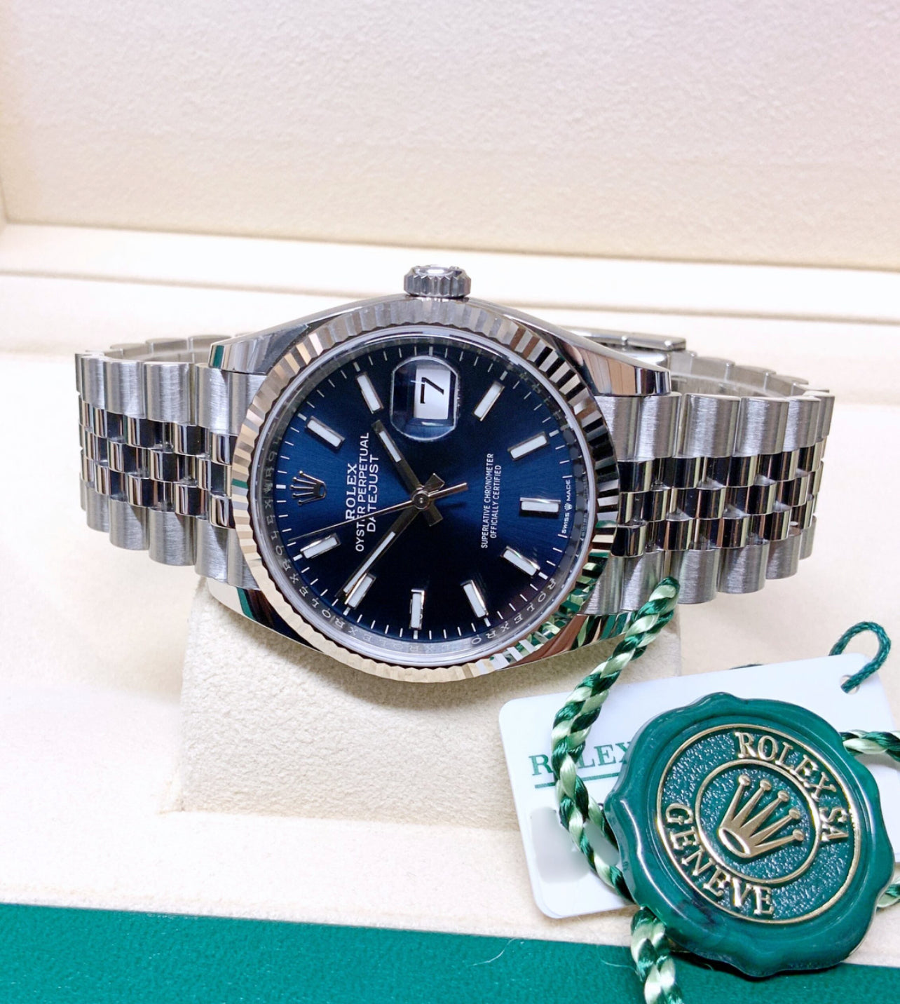 ROLEX DATEJUST JUBILEE OCEAN BLUE
