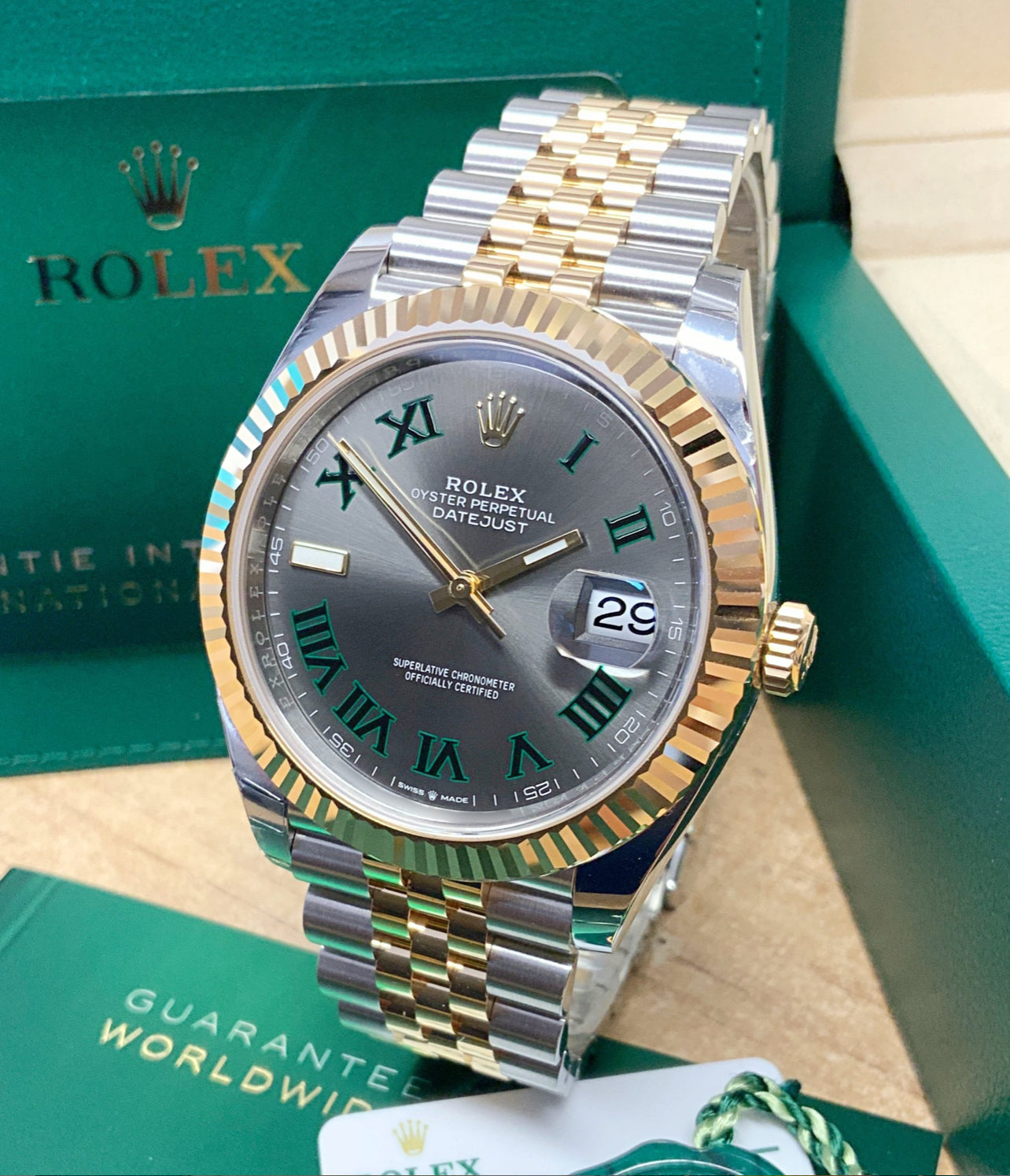 ROLEX DATEJUST JUBILÈE WIMBLEDON "TWO TONE"