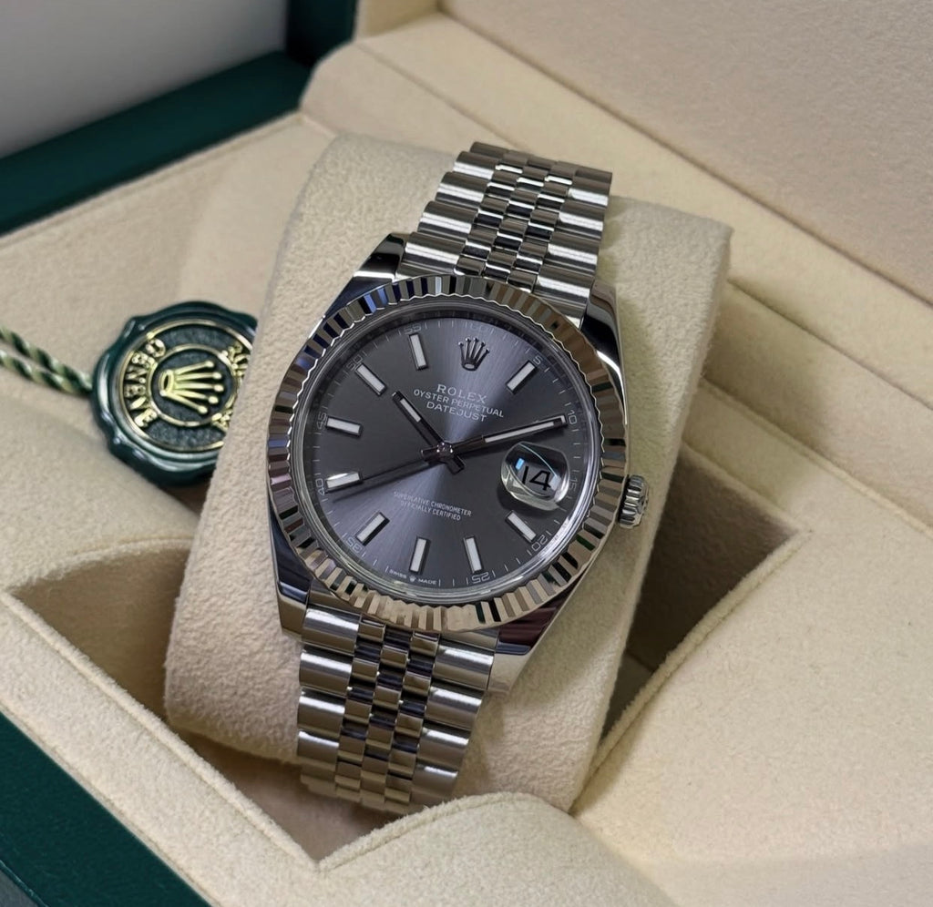 ROLEX DATEJUST JUBILEE GREY RHODIUM