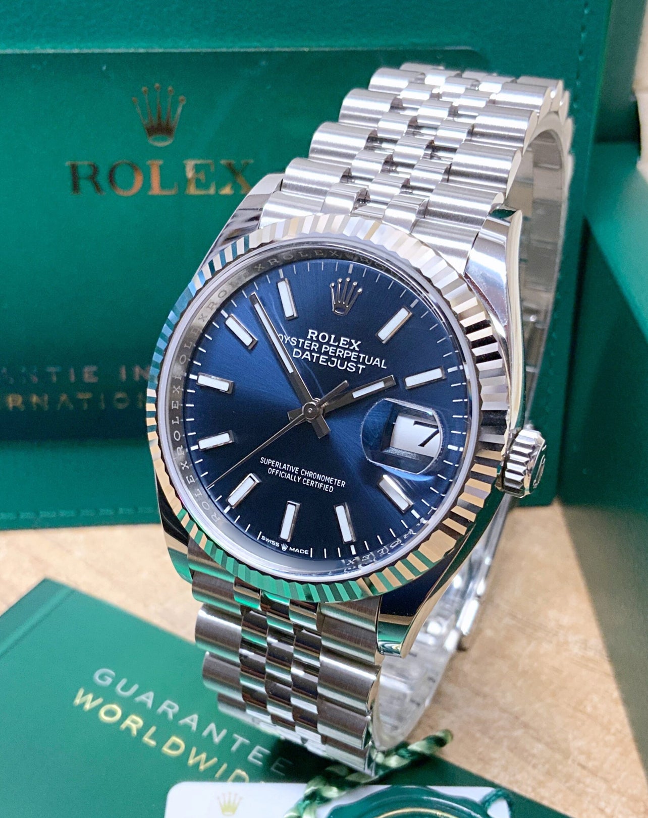 ROLEX DATEJUST JUBILEE OCEAN BLUE