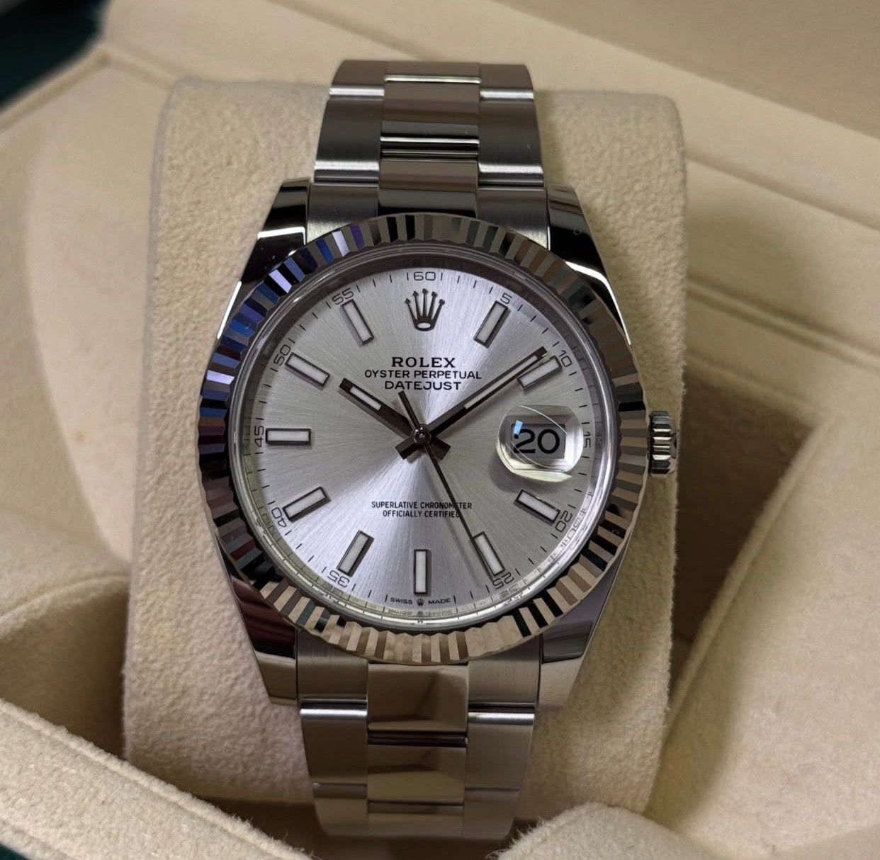 ROLEX DATEJUST OYSTER SILVER