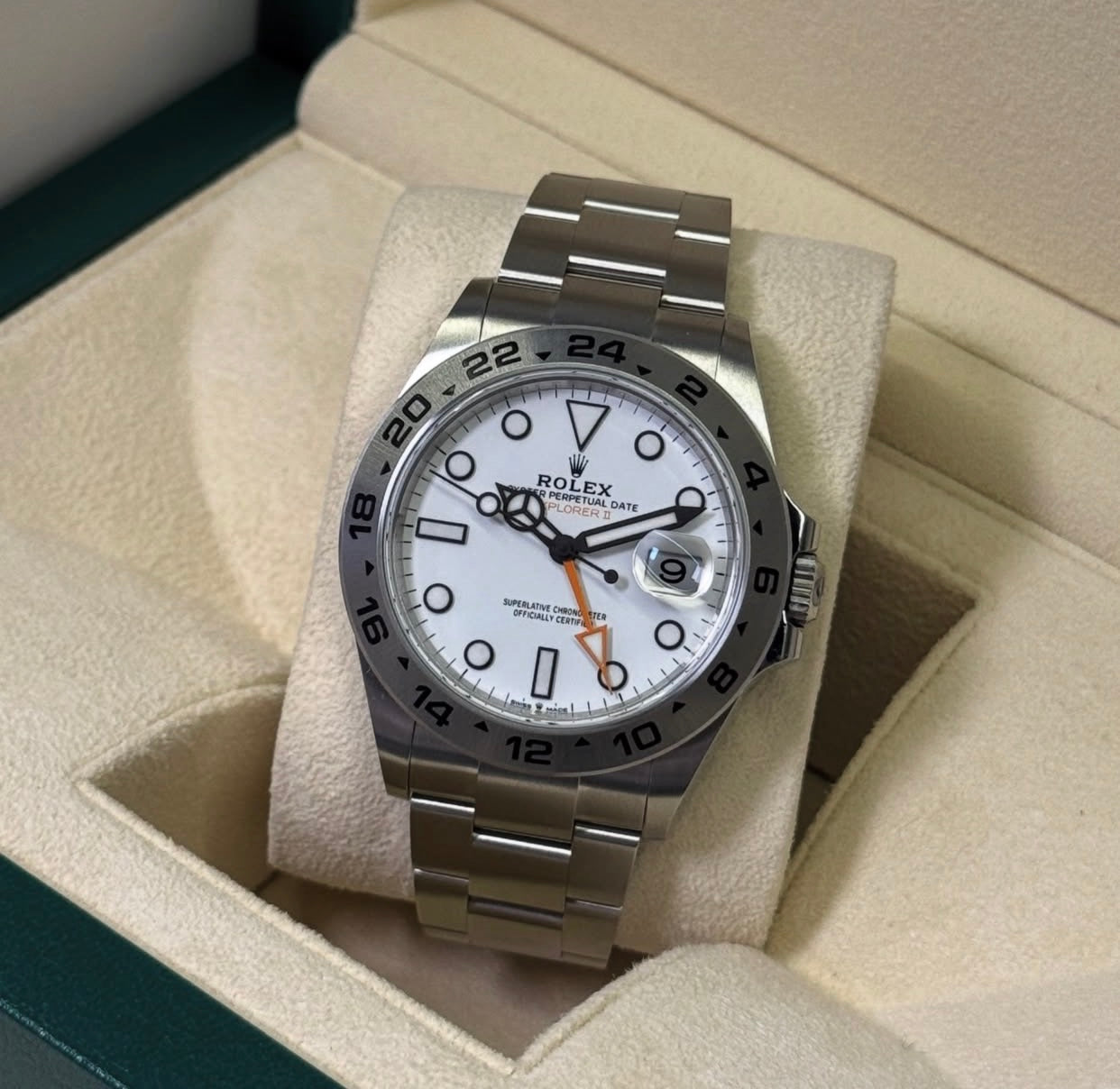 ROLEX EXPLORER II DATE WHITE