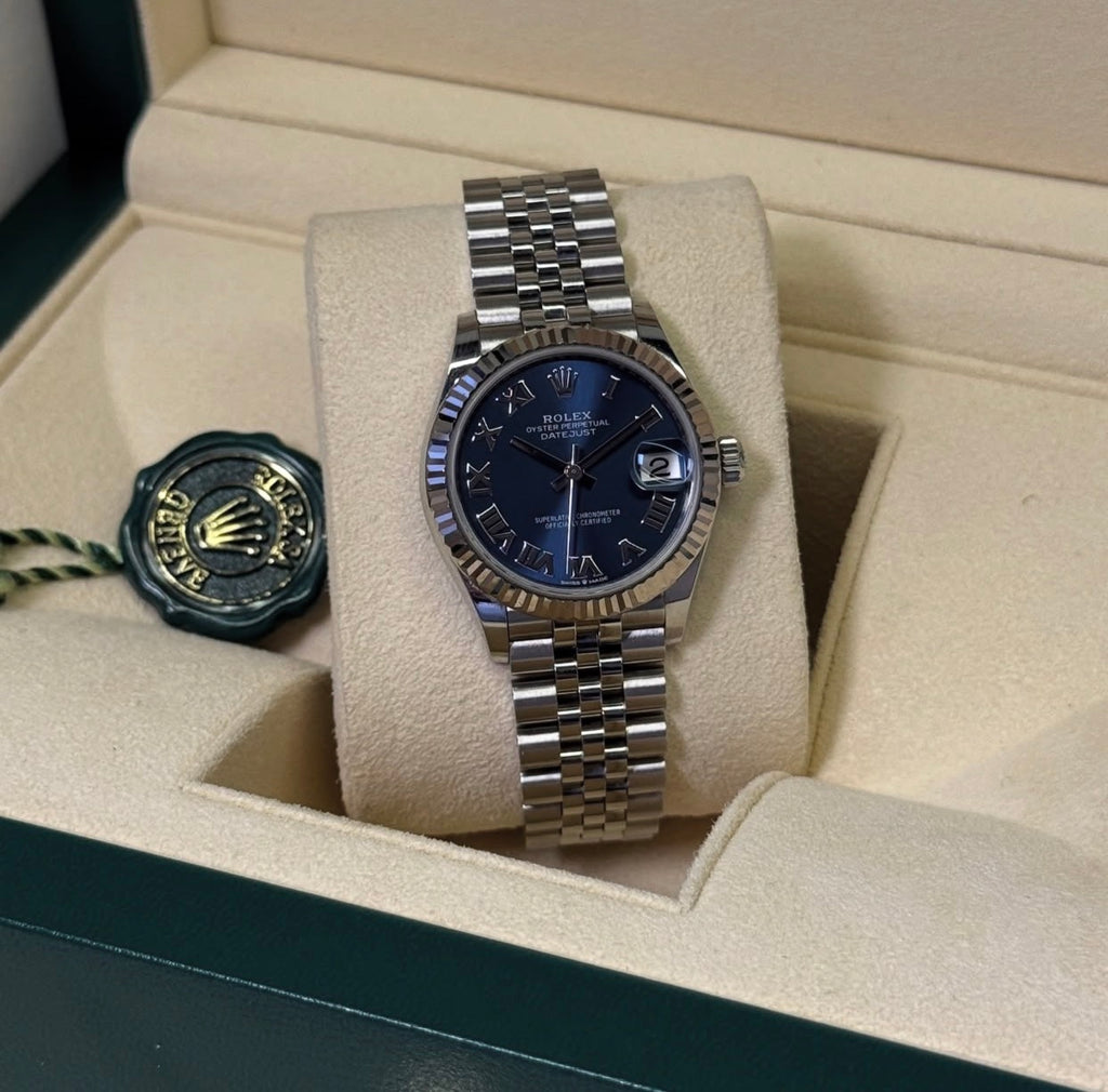 ROLEX DATEJUST JUBILEE OCEAN BLU ROMAN 31MM