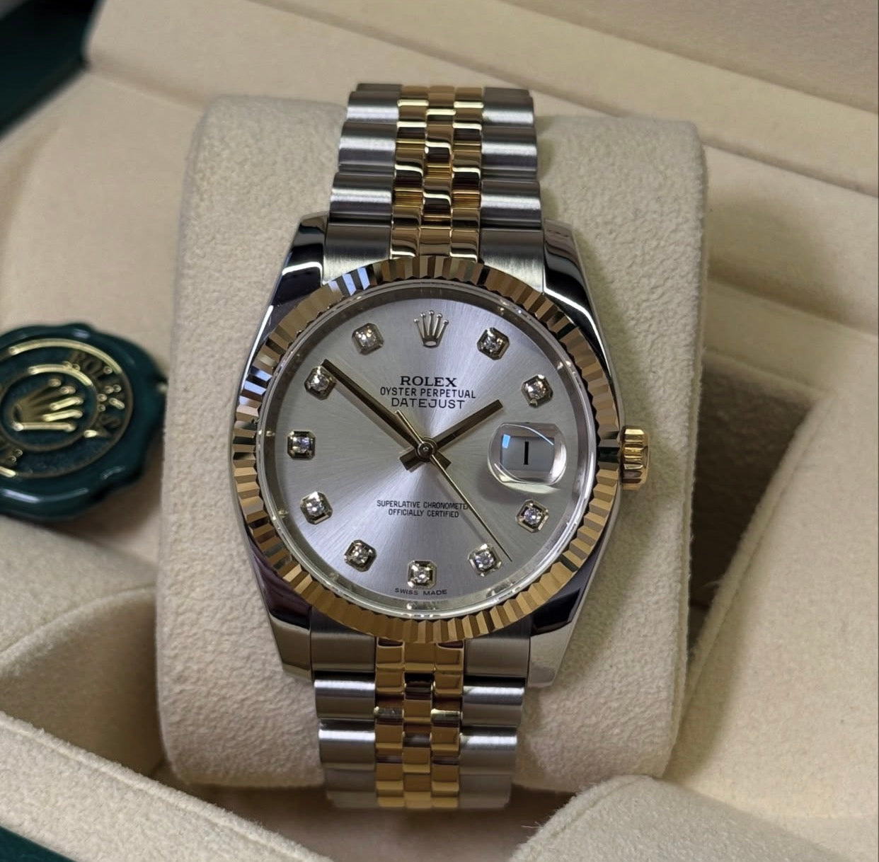 ROLEX DATEJUST JUBILEE GOLD & SILVER DIAMOND
