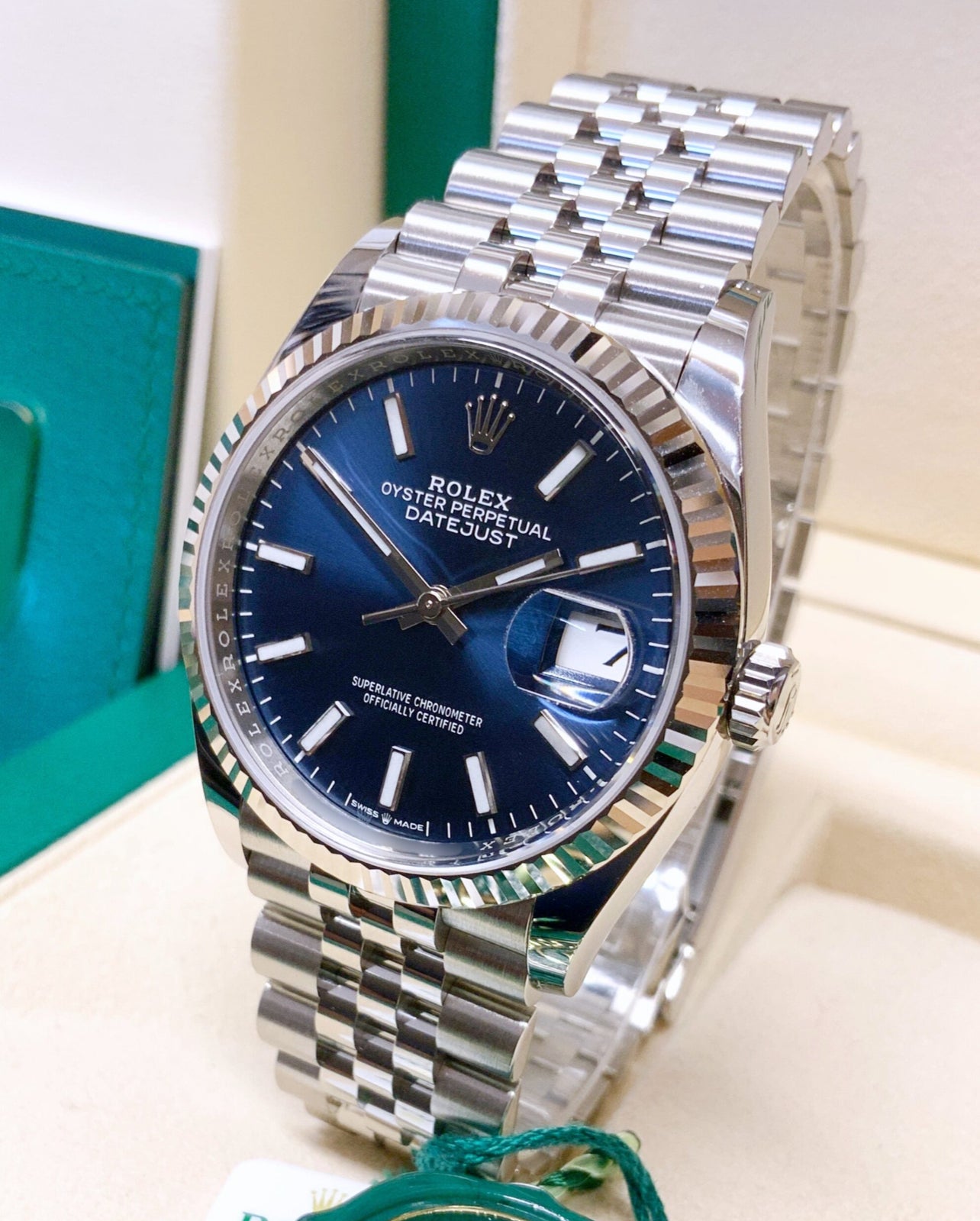 ROLEX DATEJUST JUBILEE OCEAN BLUE