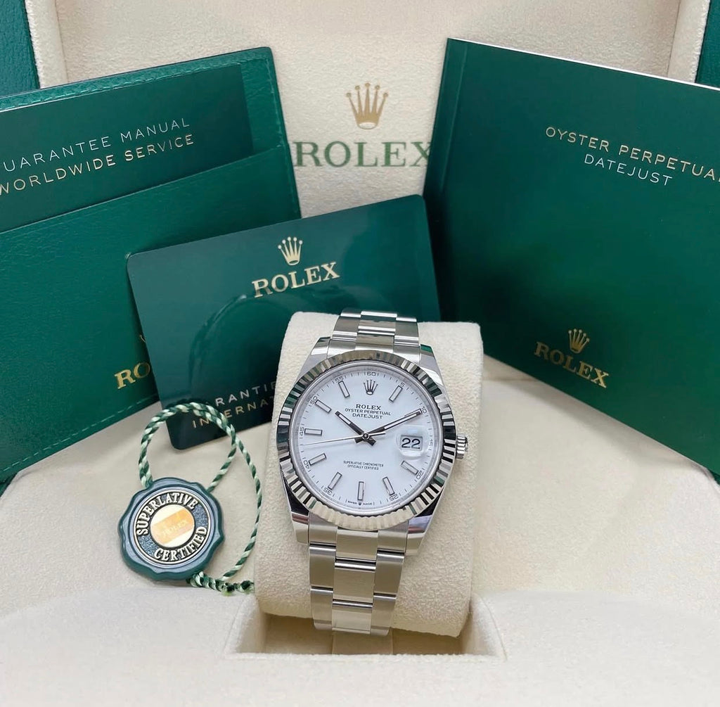 ROLEX DATEJUST OYSTER WHITE