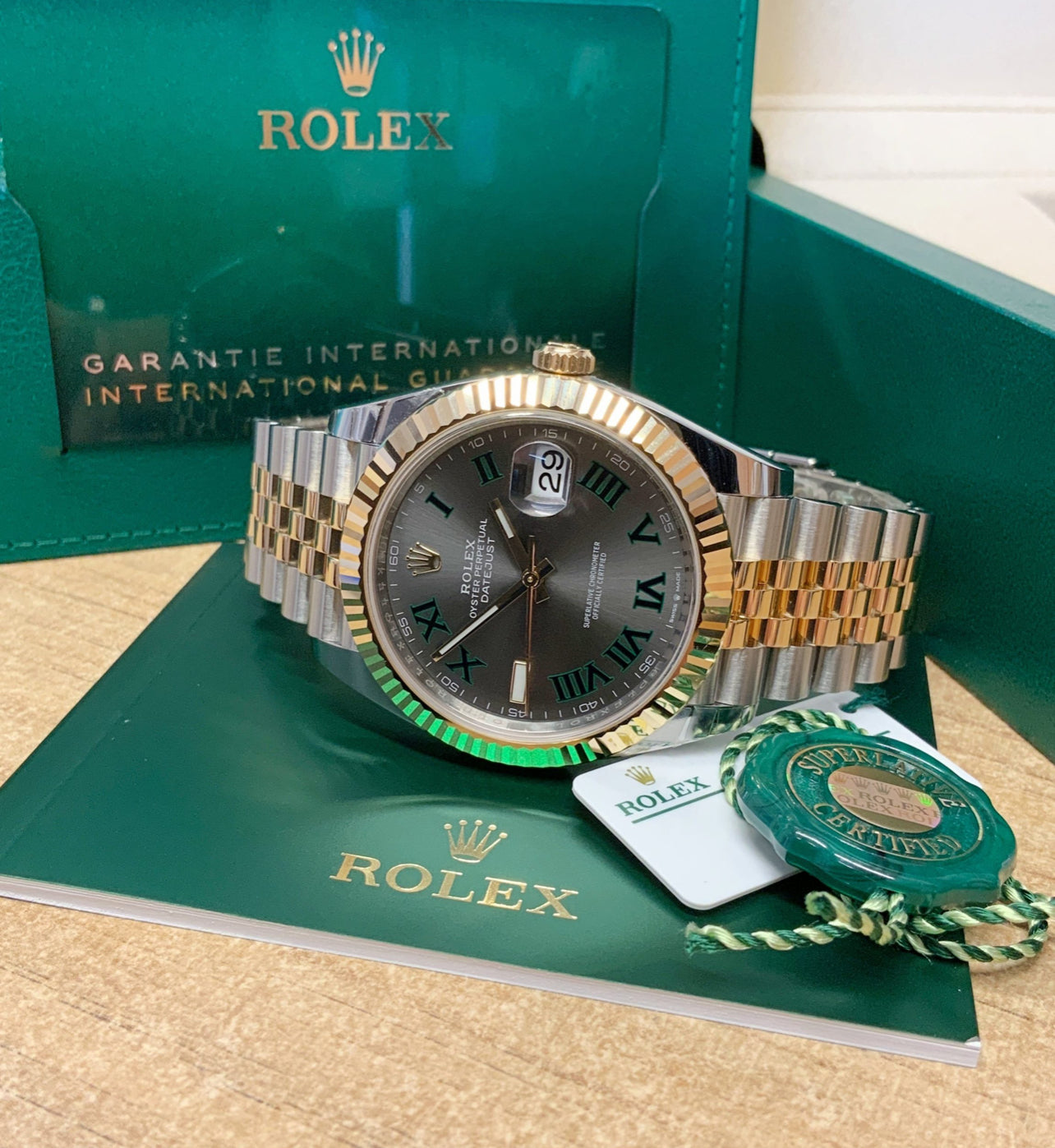 ROLEX DATEJUST JUBILÈE WIMBLEDON "TWO TONE"