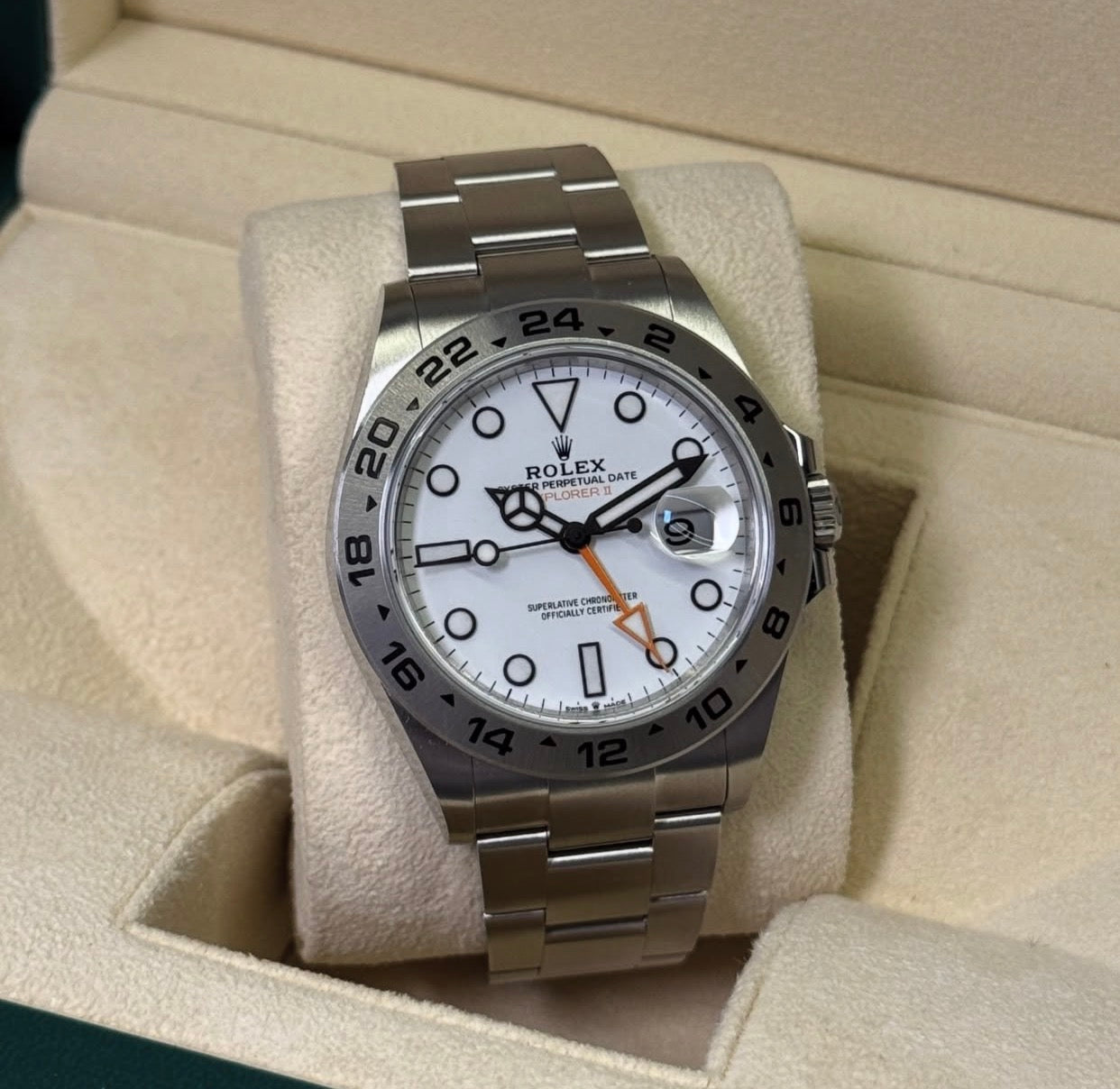 ROLEX EXPLORER II DATE WHITE
