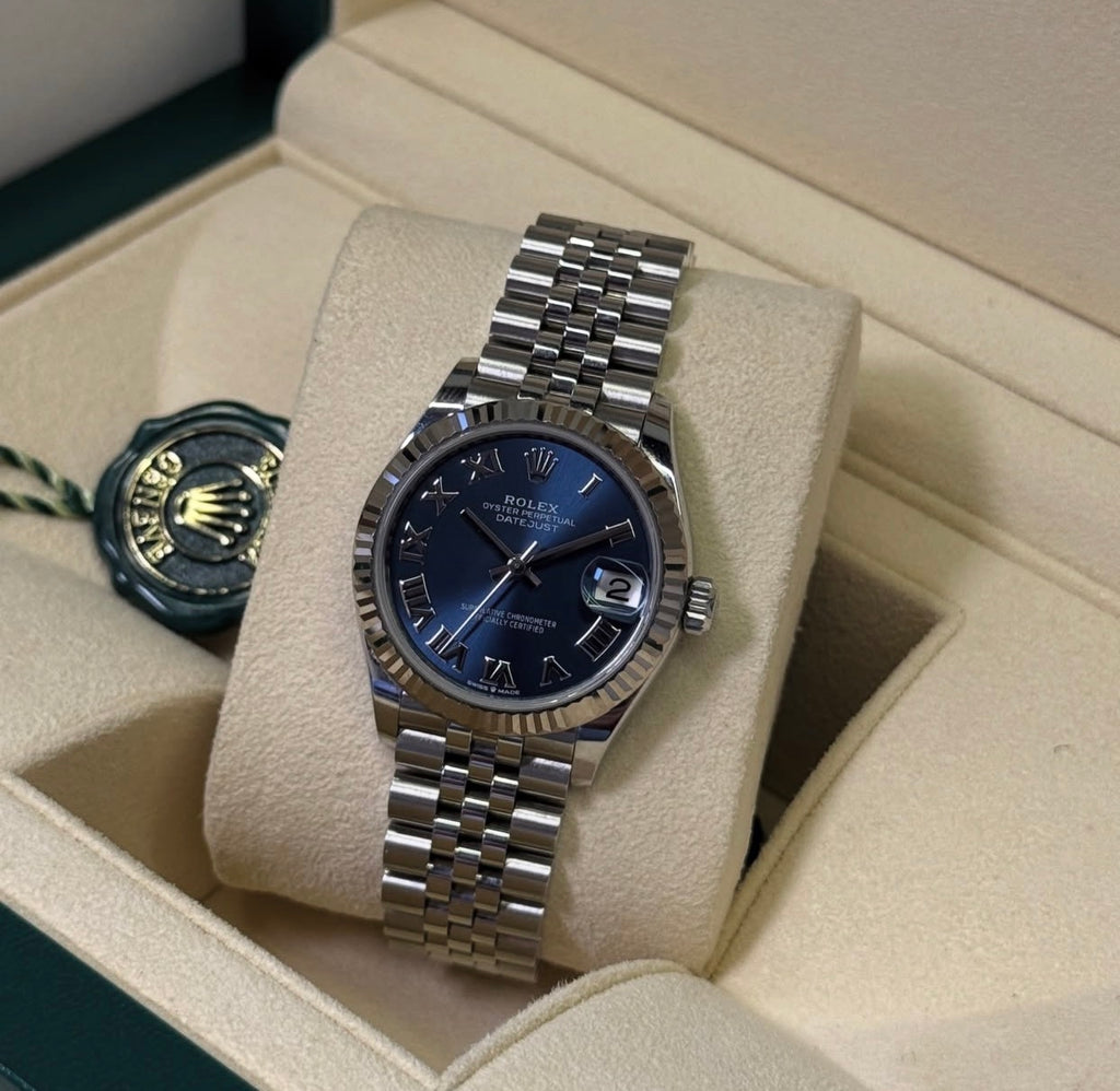 ROLEX DATEJUST JUBILEE OCEAN BLU ROMAN 31MM