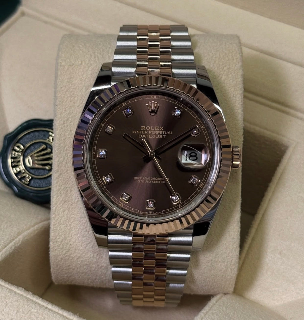 ROLEX DATEJUST JUBILÉE CHOCOLATE DIAMOND