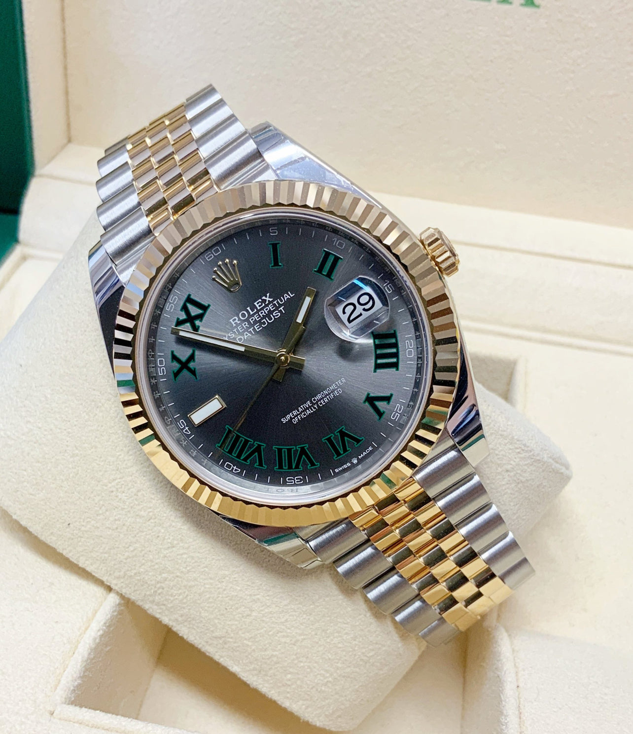 ROLEX DATEJUST JUBILÈE WIMBLEDON "TWO TONE"