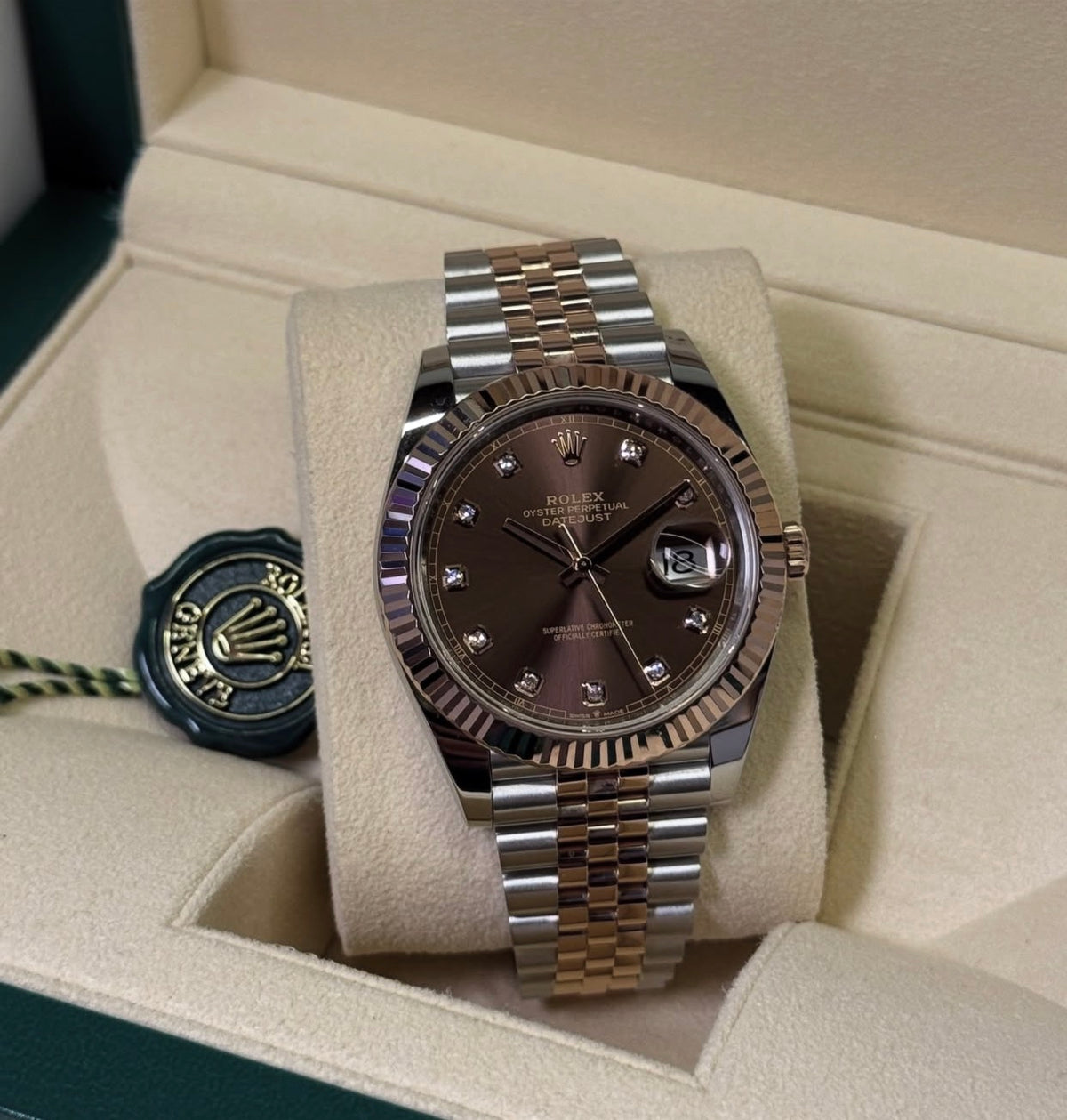 ROLEX DATEJUST JUBILÉE CHOCOLATE DIAMOND