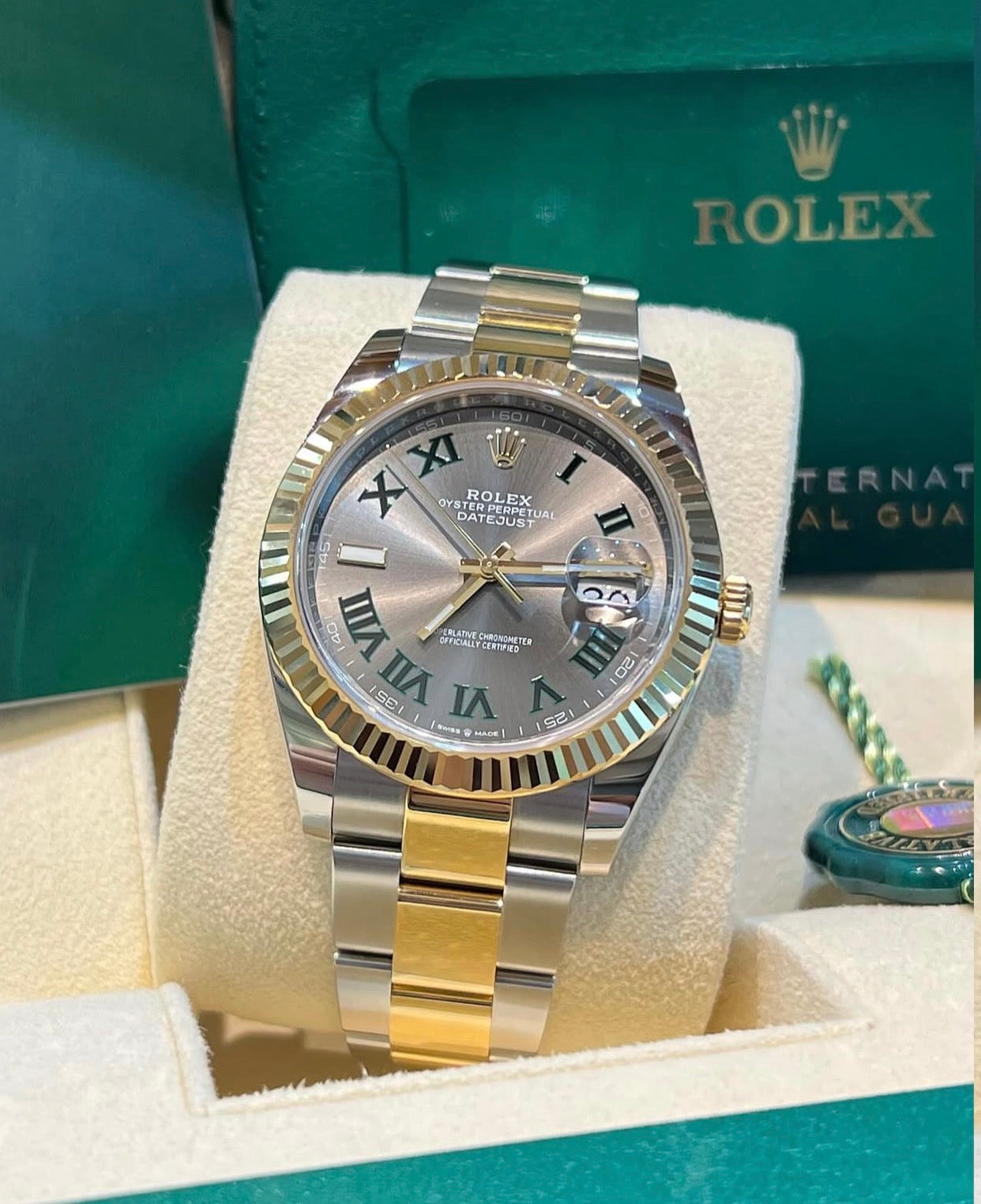 ROLEX DATEJUST OYSTER WIMBLEDON GOLD
