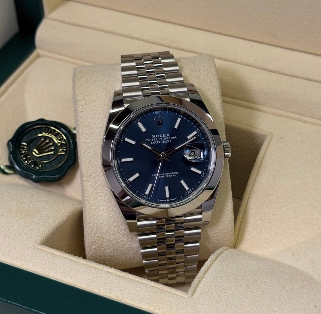 ROLEX DATEJUST JUBILEE OCEAN BLU LISCIO