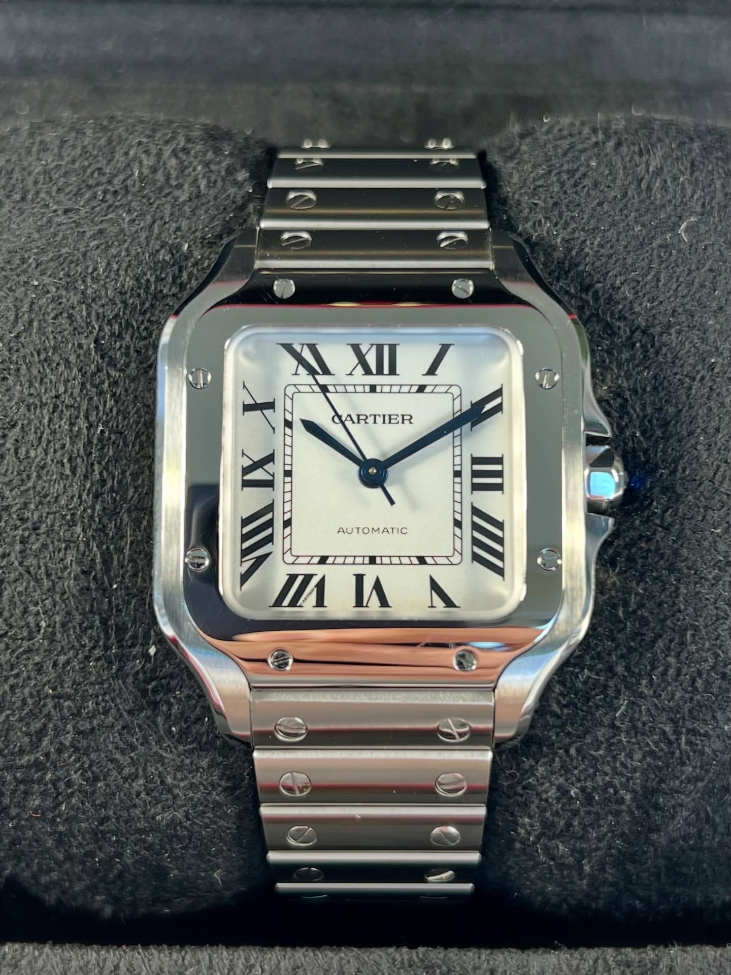 CARTIER SANTOS WHITE DIAL