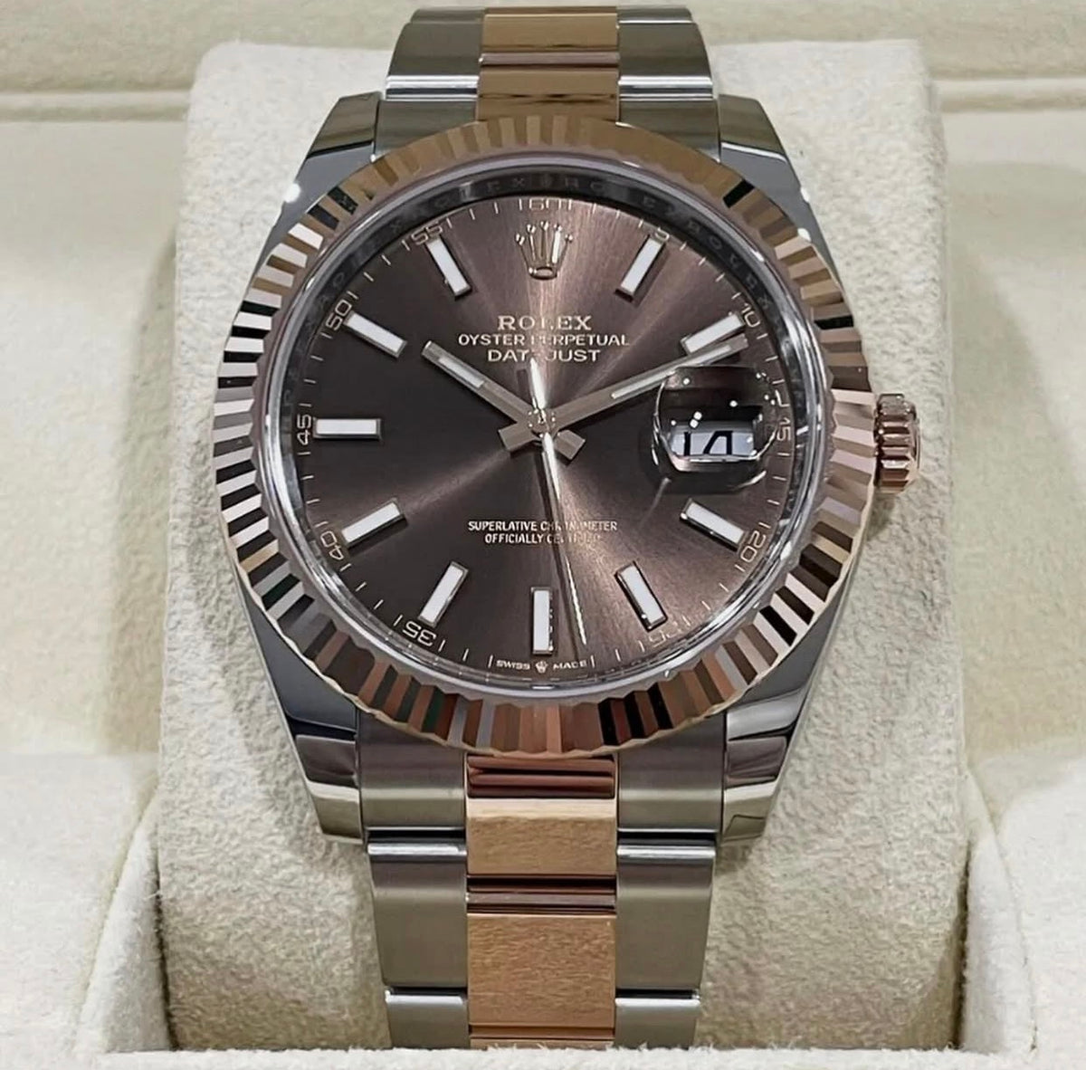ROLEX DATEJUST OYSTER CHOCOLATE ROSE' GOLD