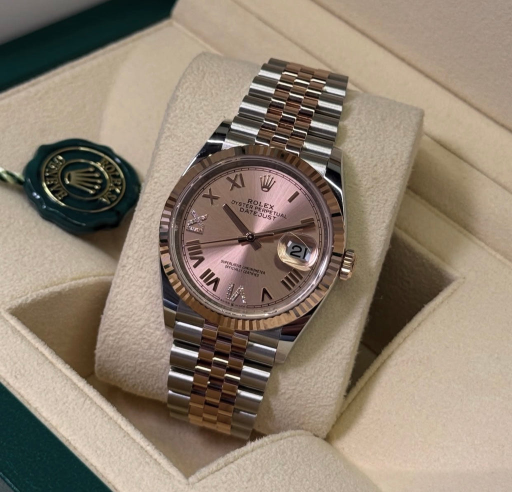 ROLEX DATEJUST ACCIAIO ORO  JUBILÈE ROSÈ ROMAN