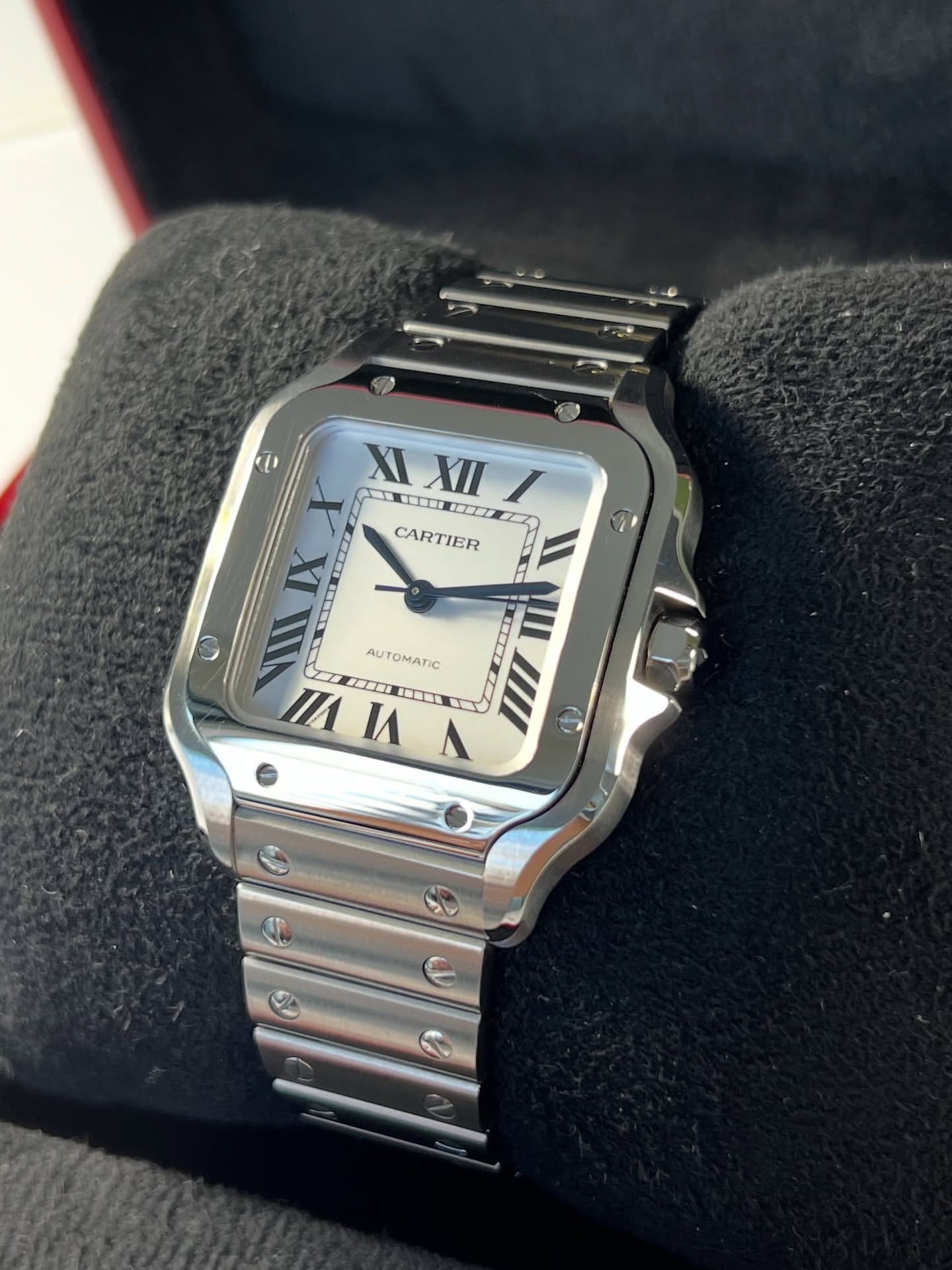 CARTIER SANTOS WHITE DIAL