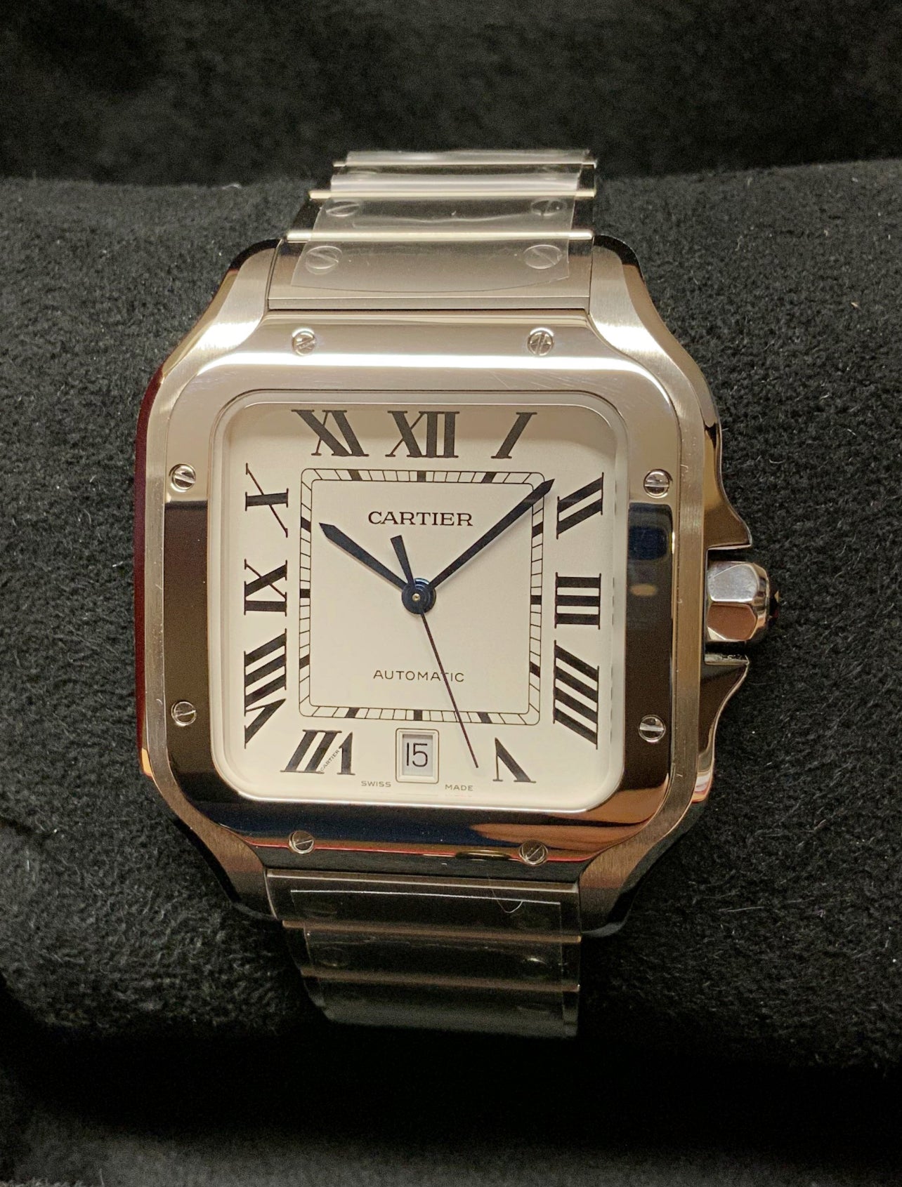CARTIER SANTOS WHITE DIAL