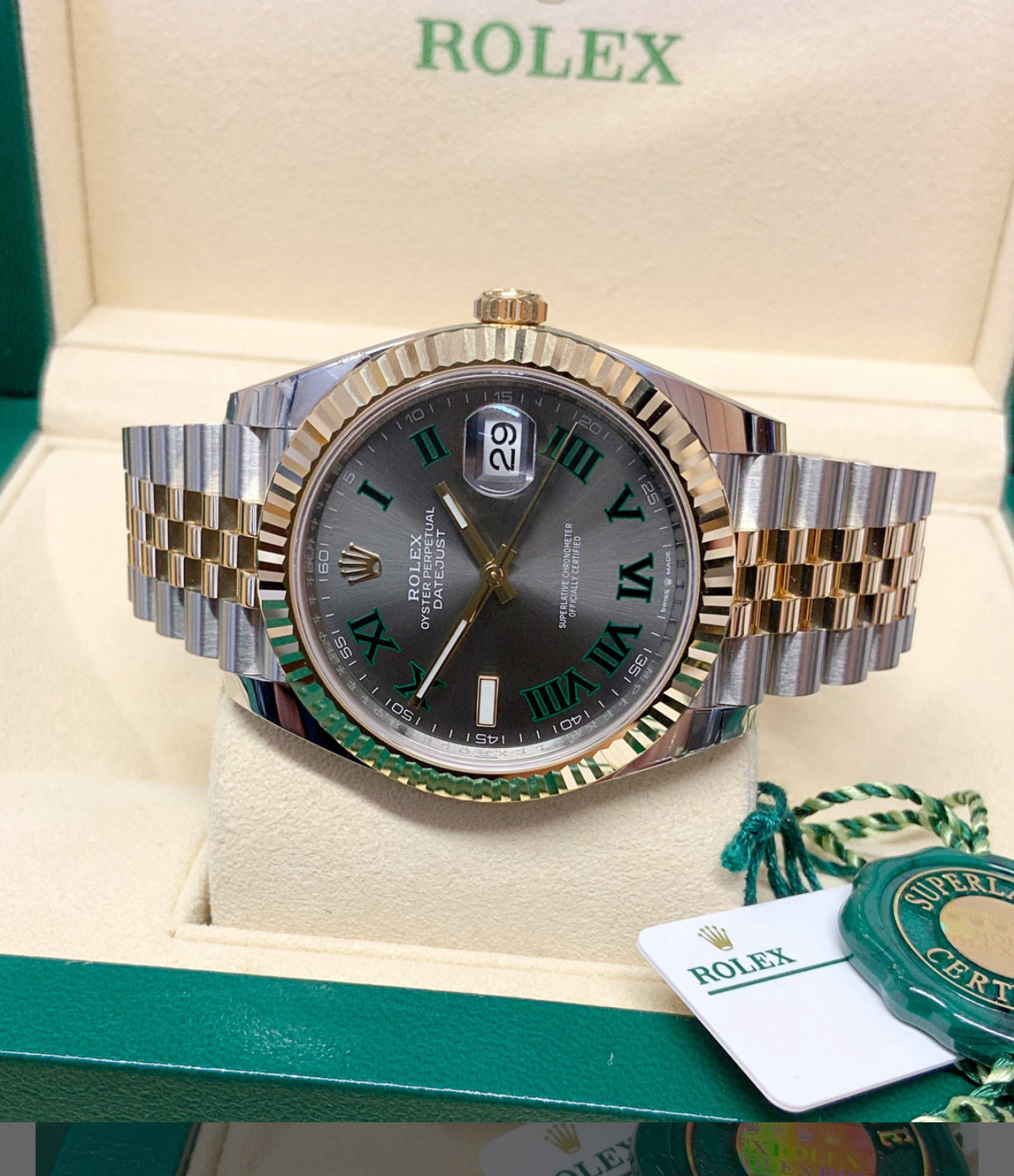ROLEX DATEJUST JUBILÈE WIMBLEDON "TWO TONE"