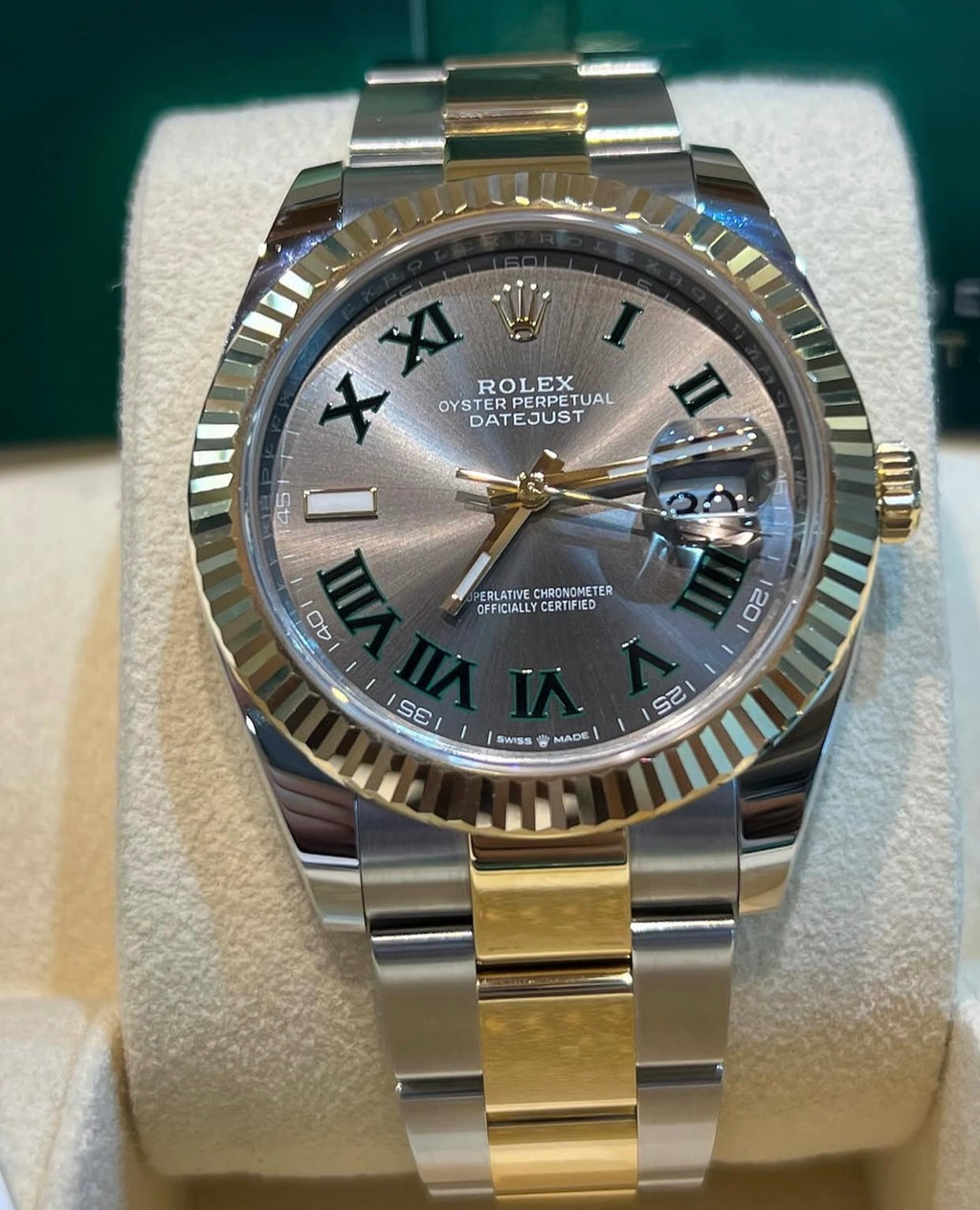 ROLEX DATEJUST OYSTER WIMBLEDON GOLD