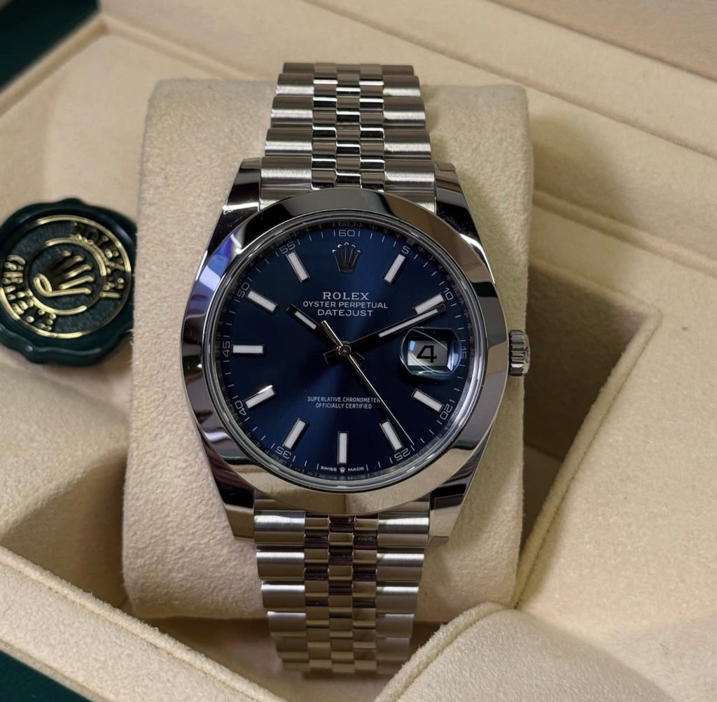 ROLEX DATEJUST JUBILEE OCEAN BLU LISCIO