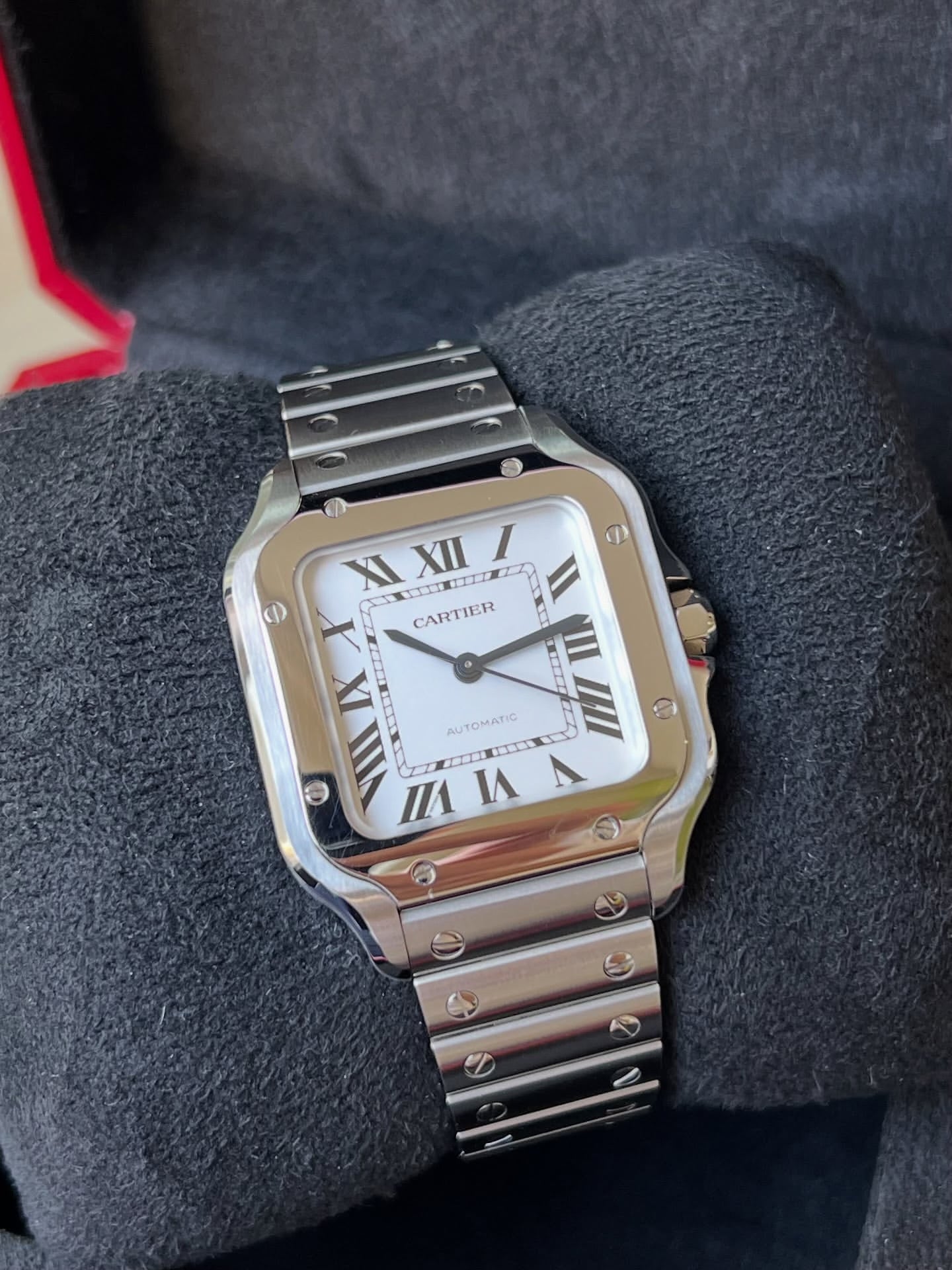 CARTIER SANTOS WHITE DIAL
