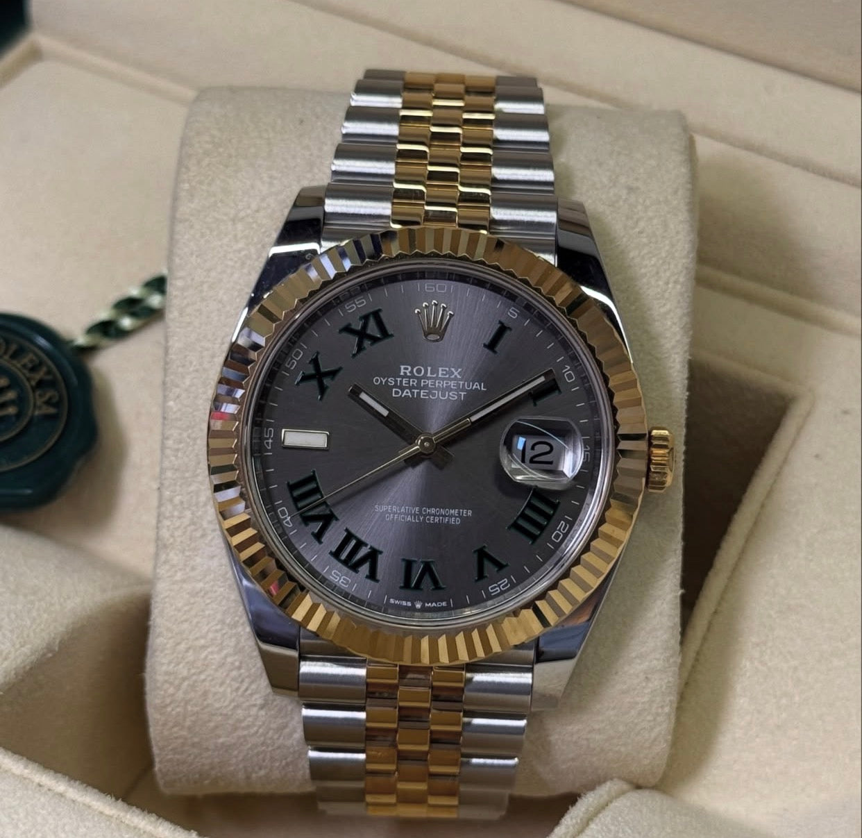 ROLEX DATEJUST JUBILÈE WIMBLEDON "TWO TONE"