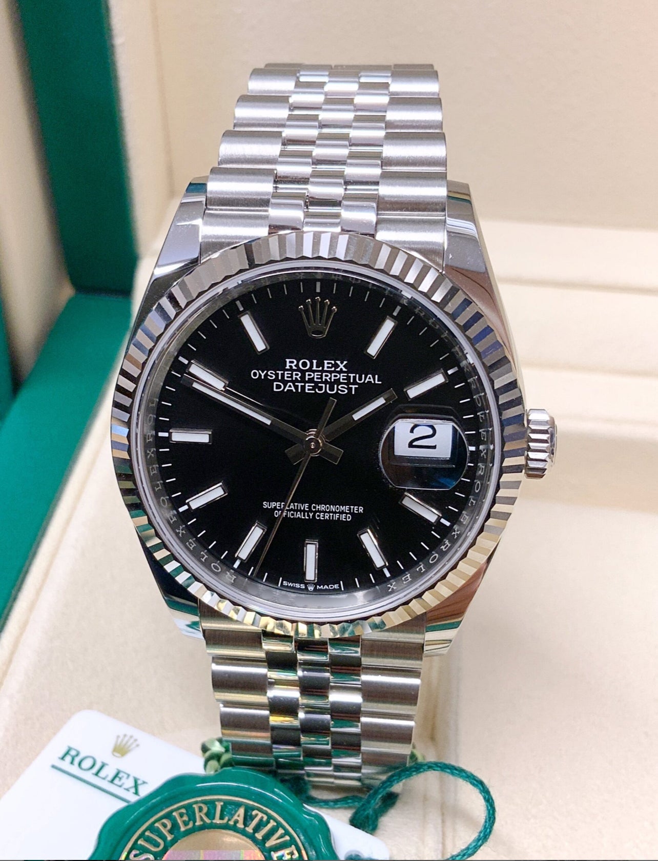 ROLEX DATEJUST JUBILÈE BLACK