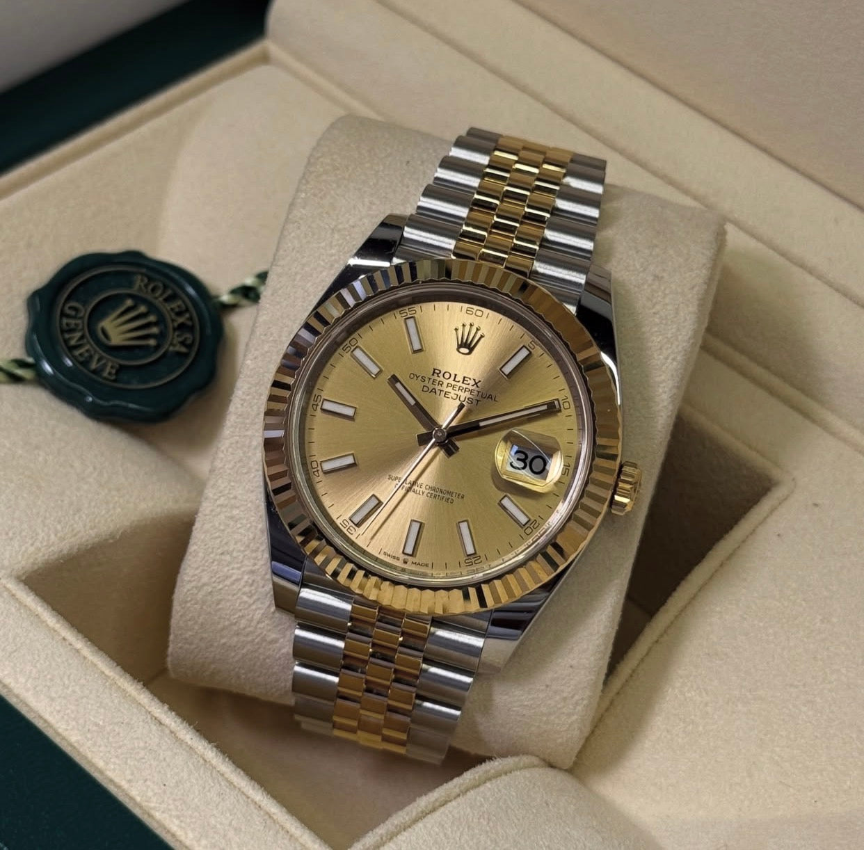 ROLEX DATEJUST JUBILEE CHAMPAGNE