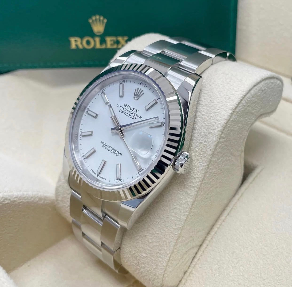 ROLEX DATEJUST OYSTER WHITE