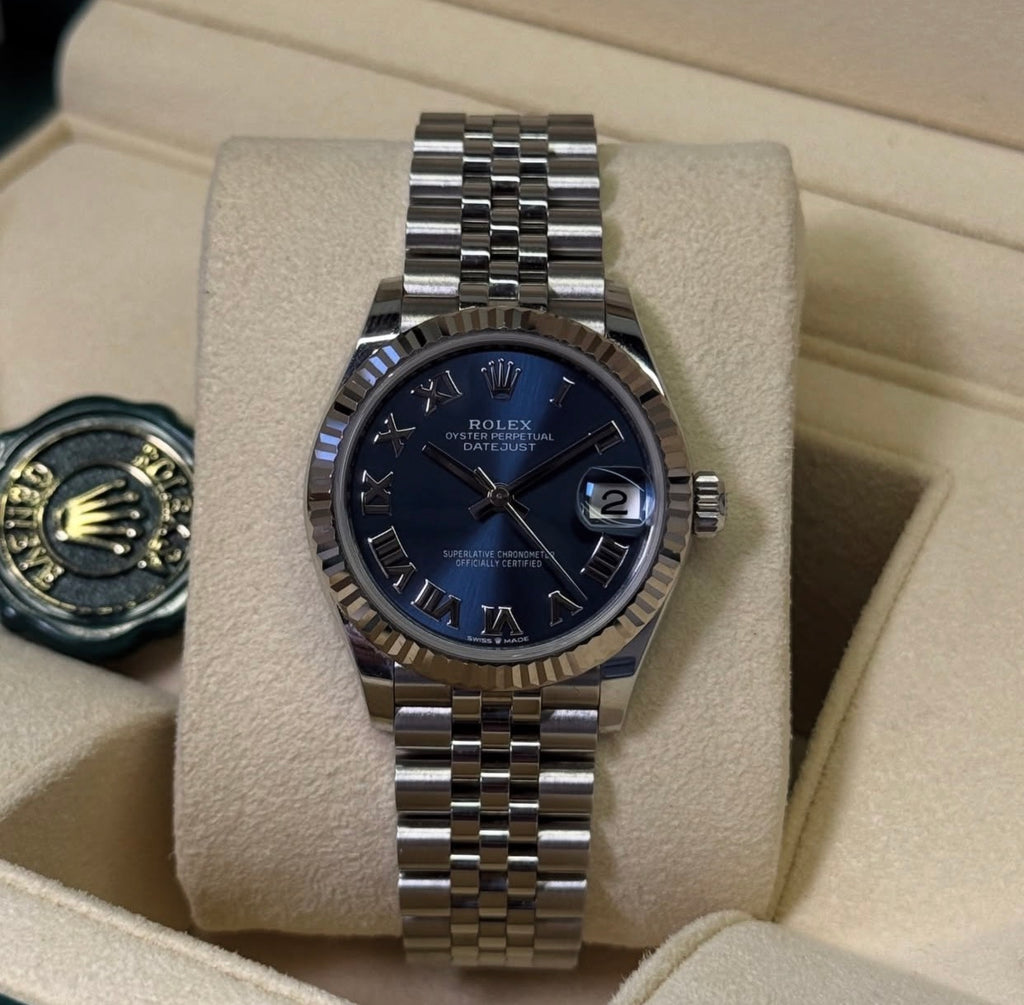 ROLEX DATEJUST JUBILEE OCEAN BLU ROMAN 31MM