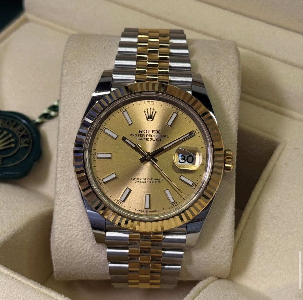 ROLEX DATEJUST JUBILEE CHAMPAGNE