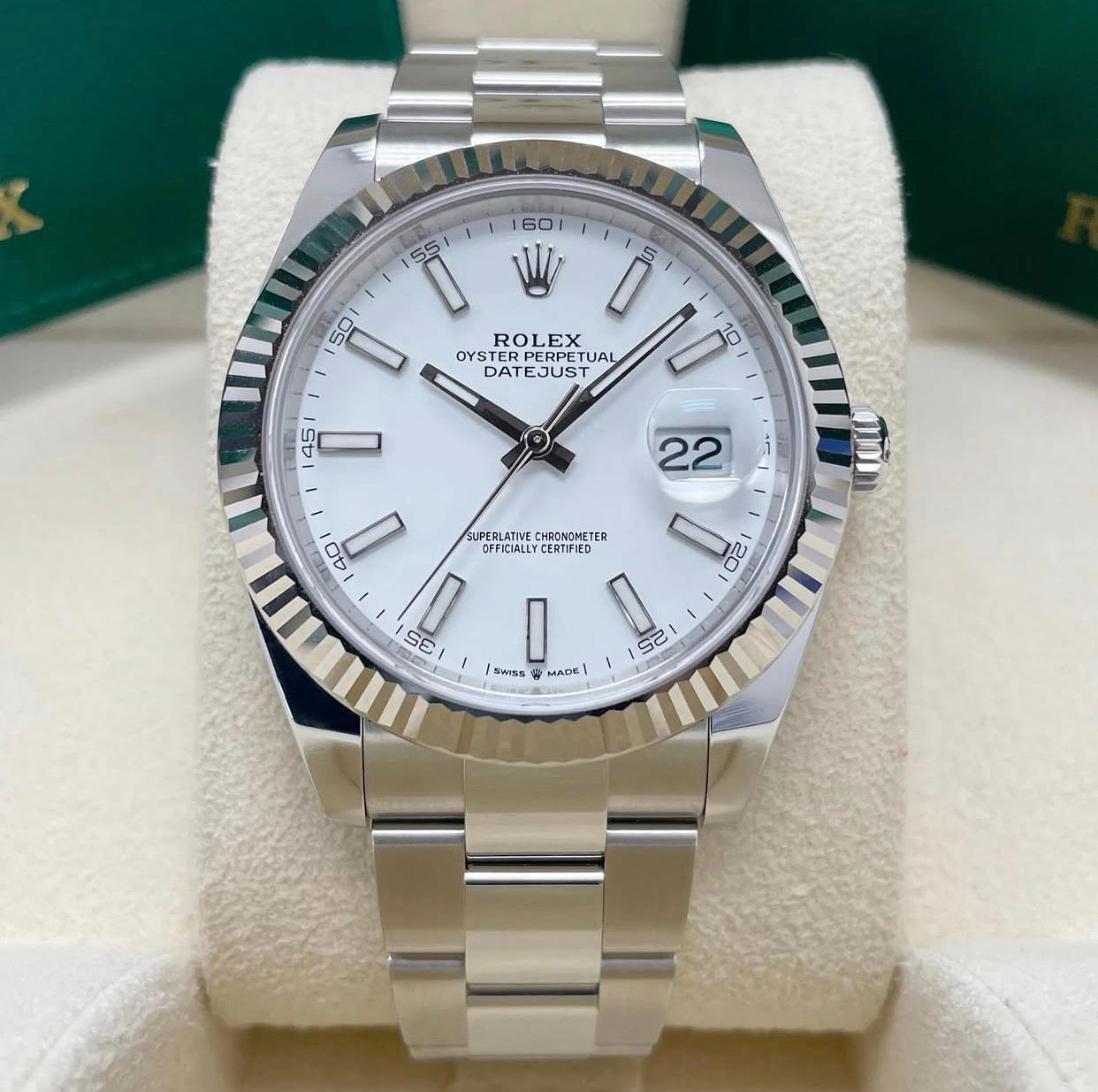 ROLEX DATEJUST OYSTER WHITE