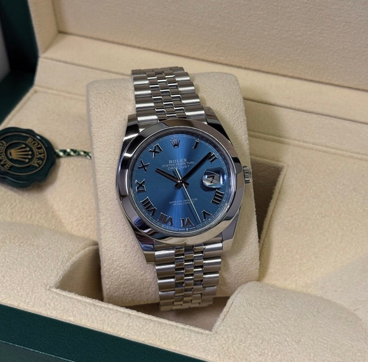 ROLEX DATEJUST JUBILEE OCEAN BLU ROMAN