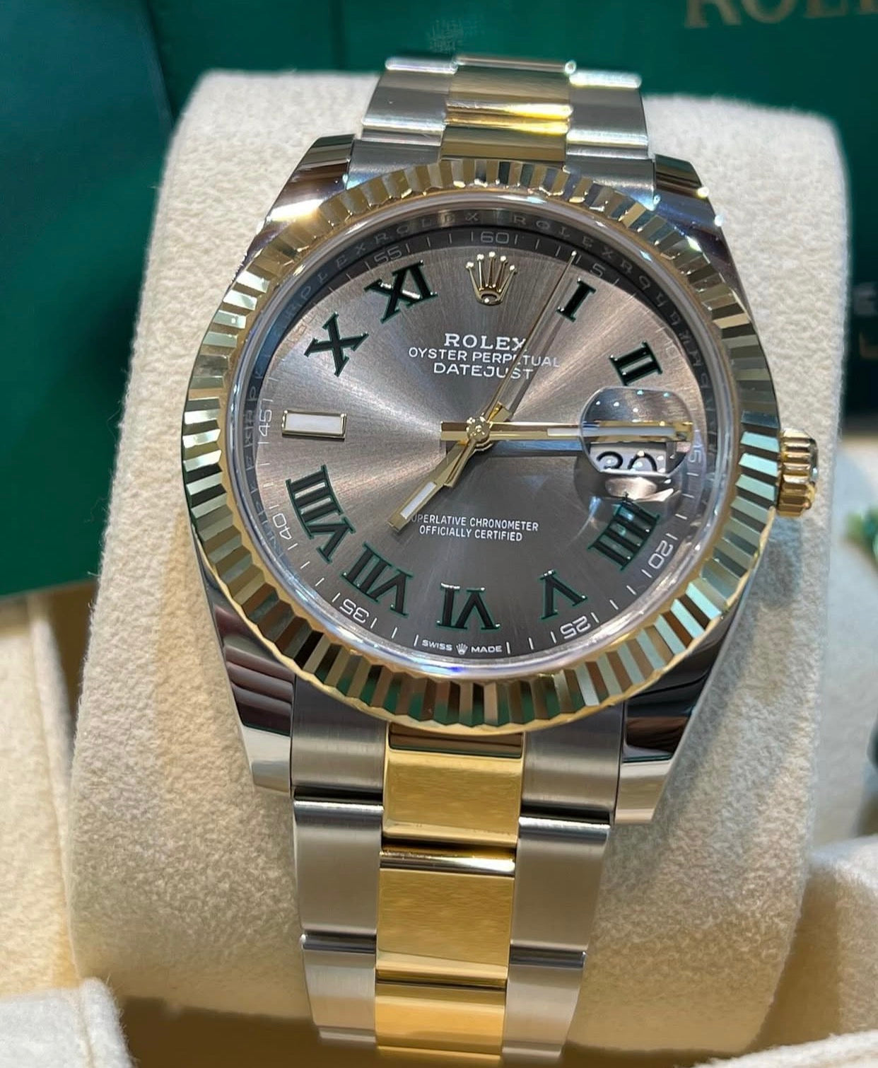 ROLEX DATEJUST OYSTER WIMBLEDON GOLD