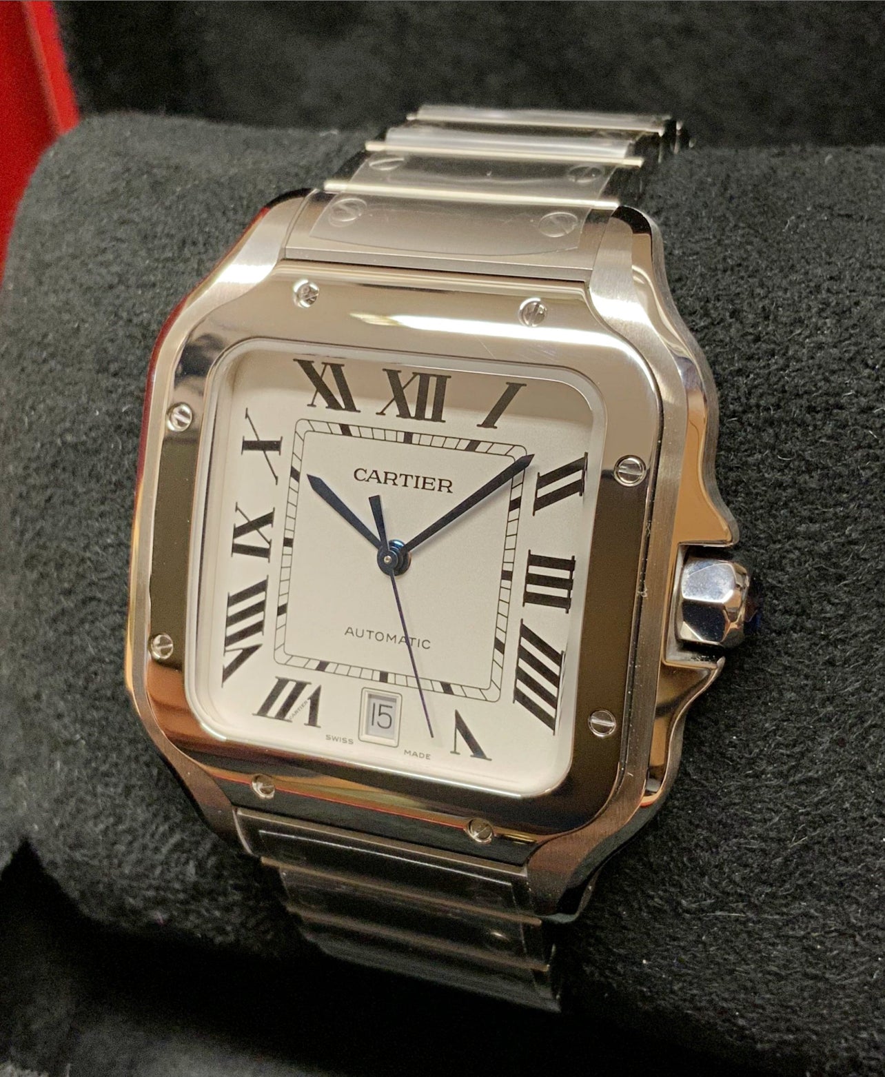 CARTIER SANTOS WHITE DIAL
