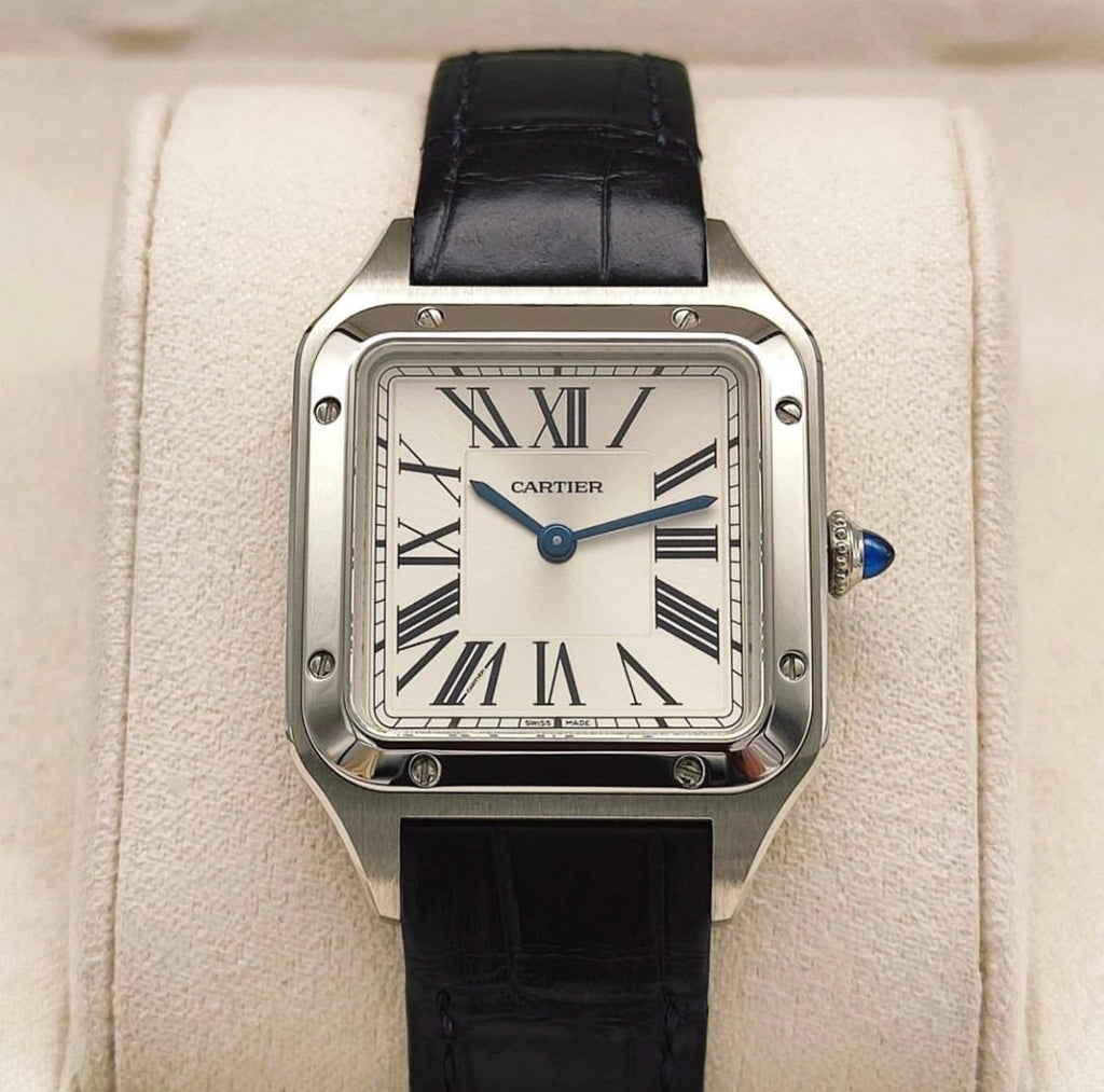 CARTIER SANTOS DUMONT BLACK IN PELLE